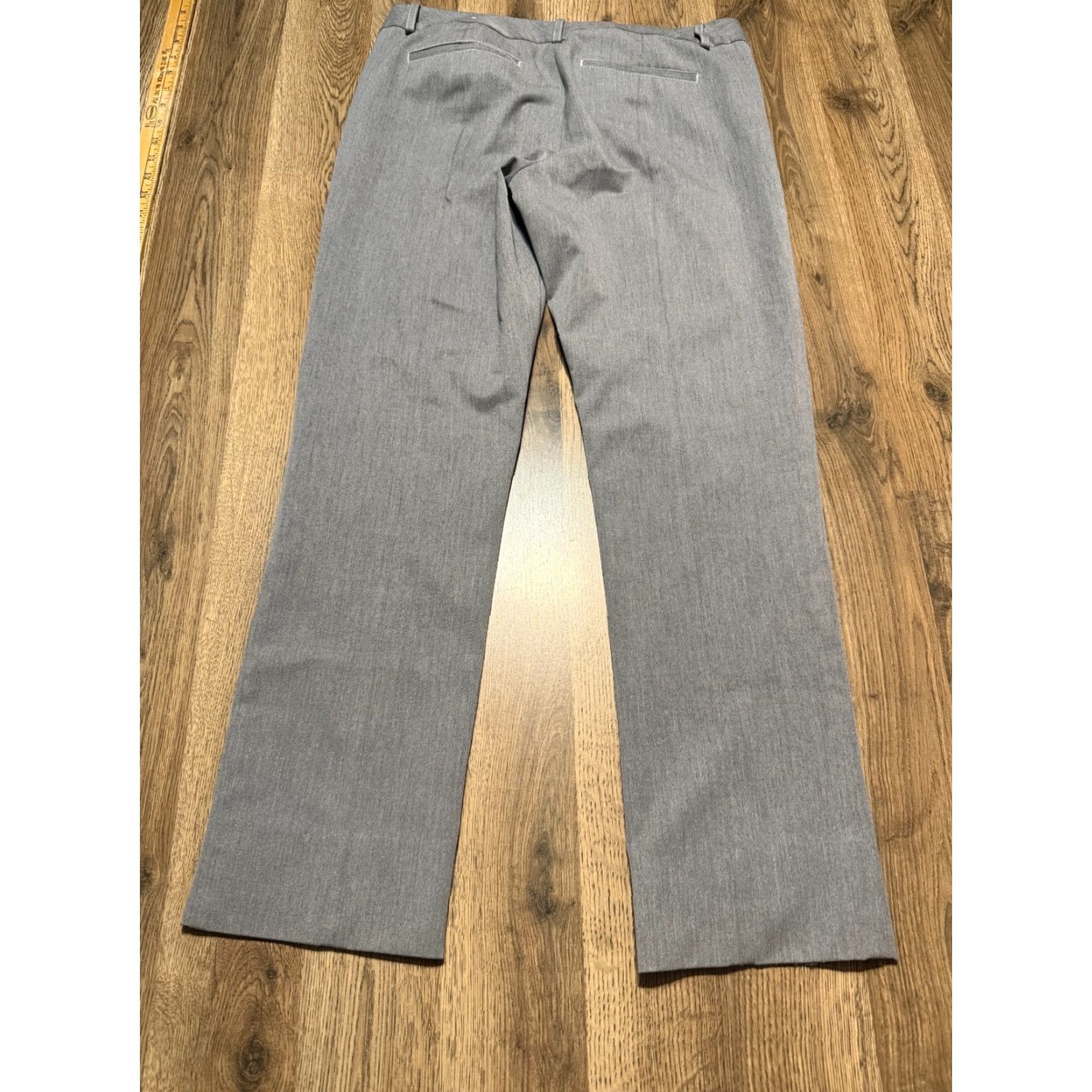 express grey dress pants Relaxed Gray Stretch Suit Pant