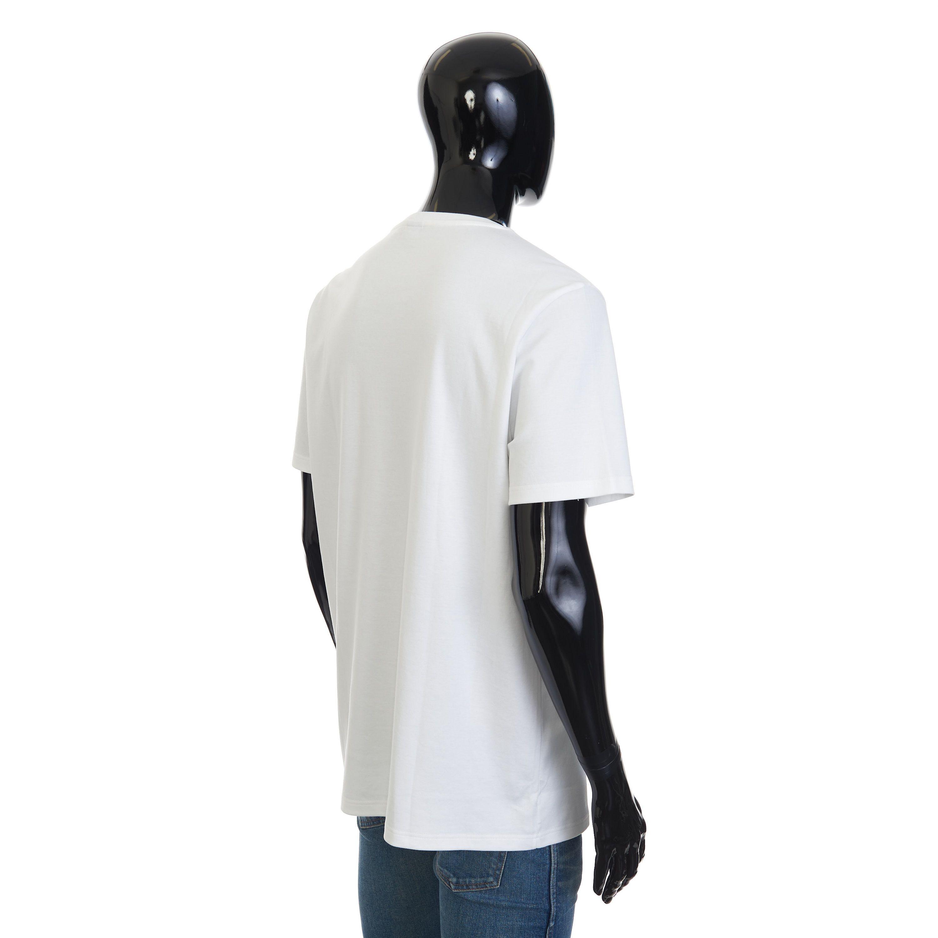 Berluti Embroidered B Logo T-Shirt In White Cotton Size US XXL / EU 58 / 5 - 6 Thumbnail