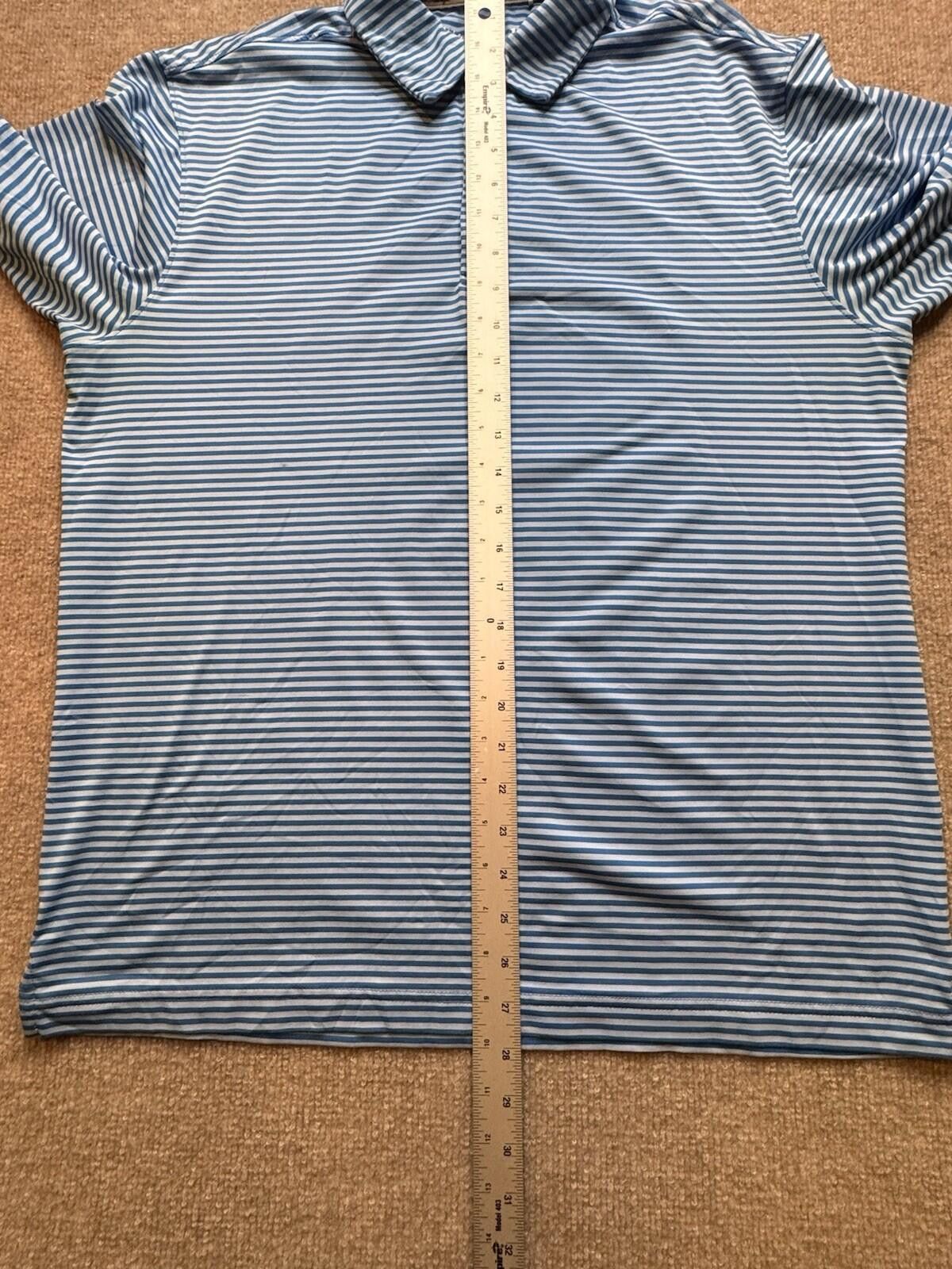 Other Walter Hagen 11 Majors Men's Med Blue Stripe Golf Polo [701] Size US M / EU 48-50 / 2 - 8 Thumbnail