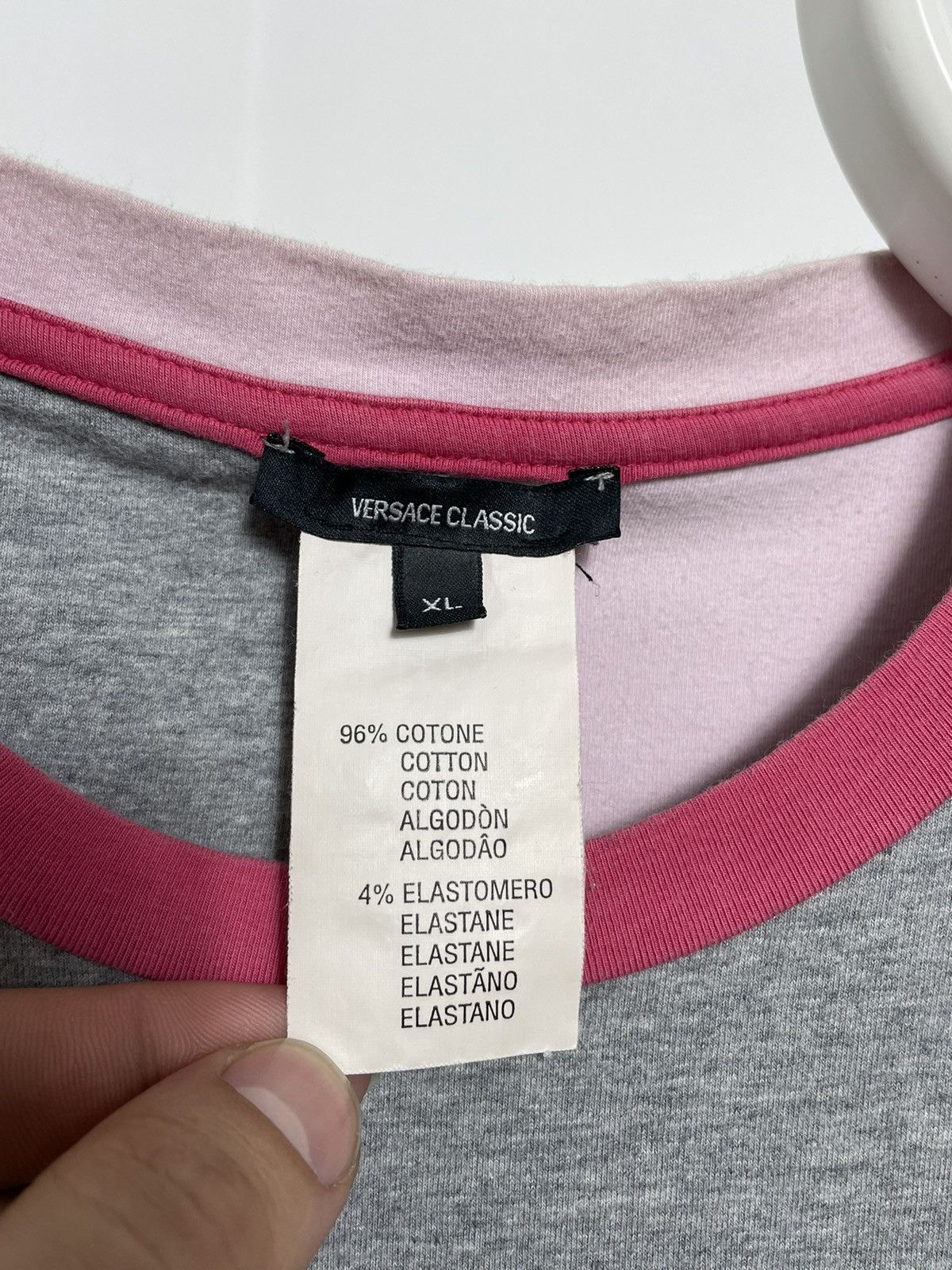 Versace × Versace Jeans Couture Versace Classic Logo T-shirt vtg Y2K Size US L / EU 52-54 / 3 - 8 Thumbnail