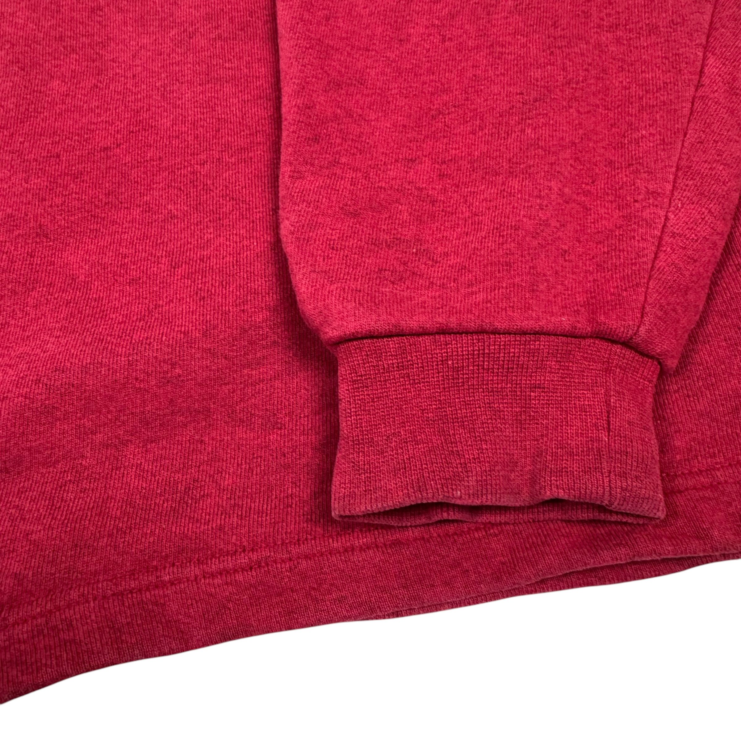 Nike × Vintage Nike Men's Red Cotton Fleece Lined Quatter Zip Sweatshirt S Size US S / EU 44-46 / 1 - 4 Thumbnail
