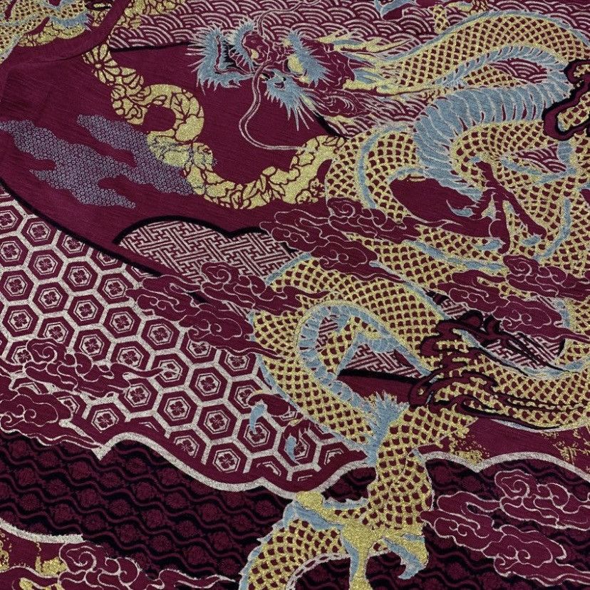 Karakuri Tamashii BULLET NOISE TWIN RYU JAPANESE CLASSIC SCRIPT T-SHIRT MAROON Size US L / EU 52-54 / 3 - 8 Thumbnail