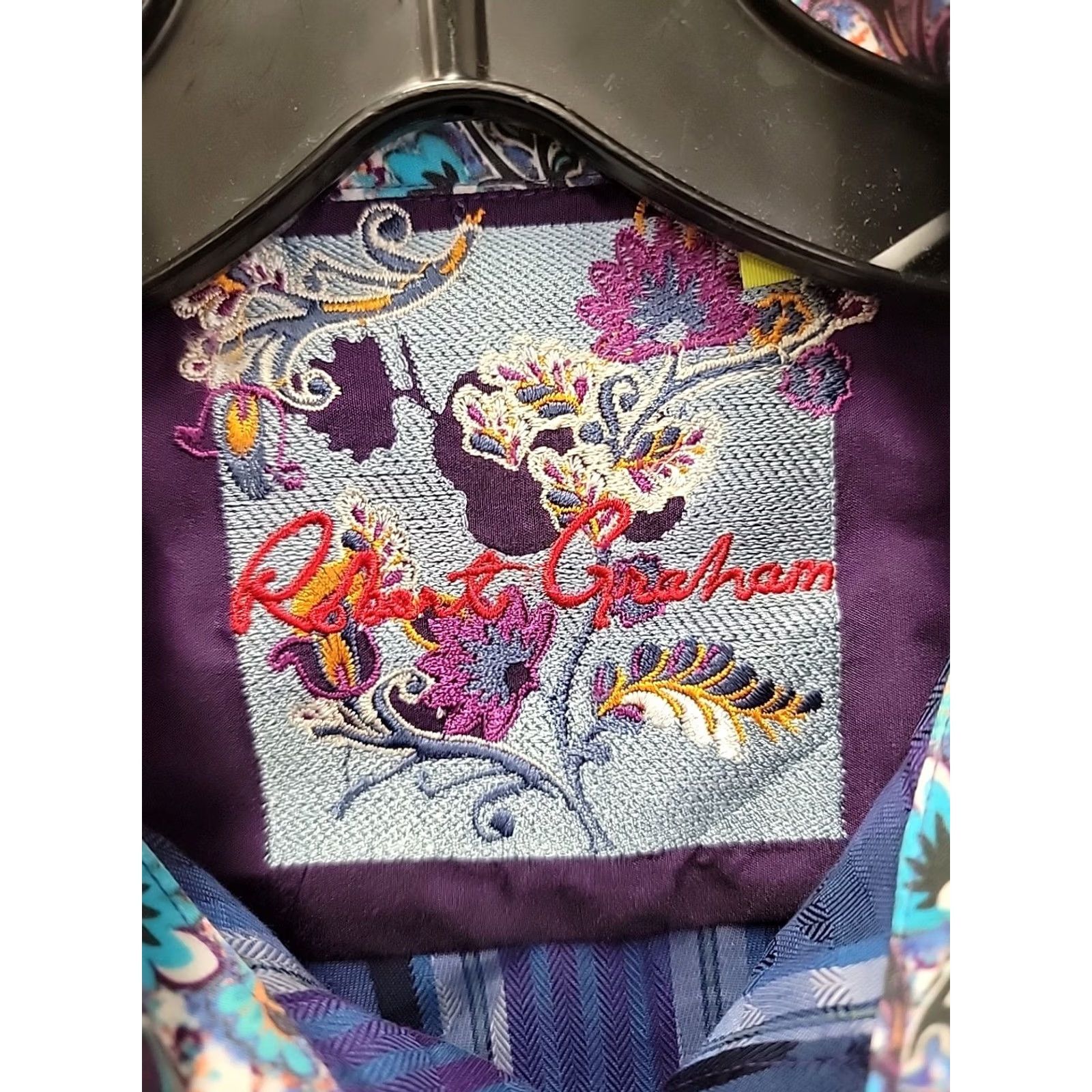 Robert Graham Robert Graham Mens Button-Down Shirt Stripe Multicolor L Large Regular Long Sleeve Button-Up Shirt Size US L / EU 52-54 / 3 - 2 Thumbnail