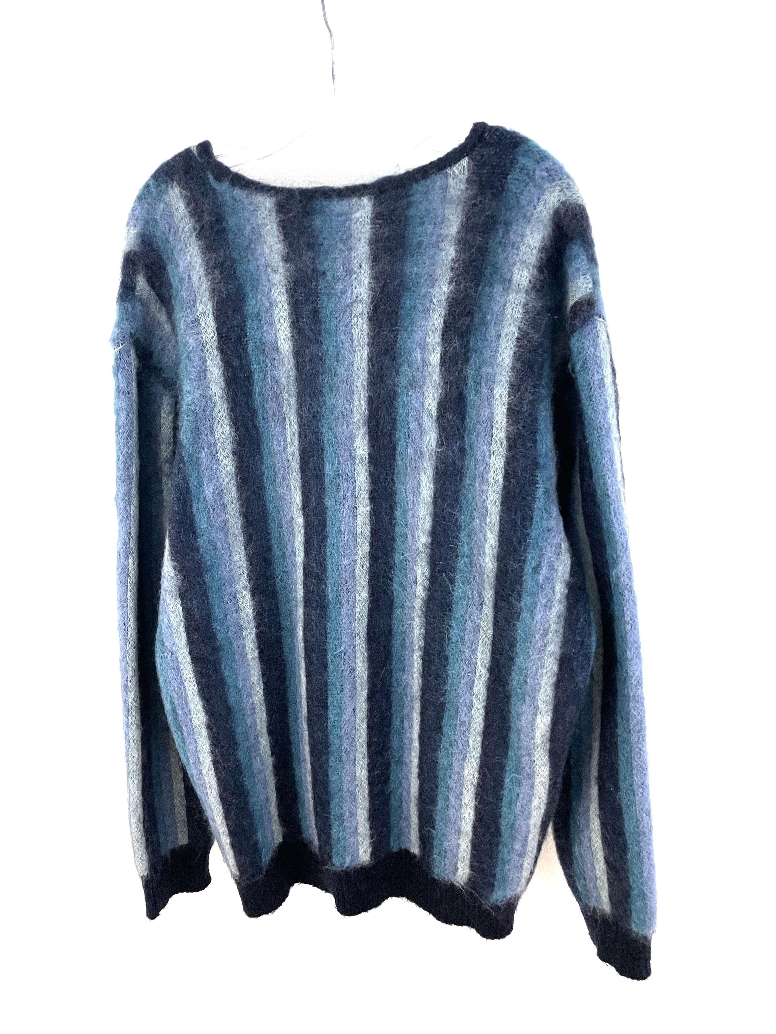 Needles Beams Striped Mohair Cardigan Size US L / EU 52-54 / 3 - 6 Thumbnail