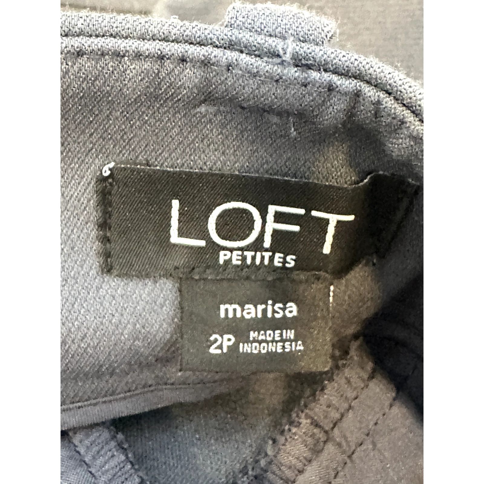 Loft Ann Taylor Loft Marisa Charcoal Gray Straight Pants 2P Size 26" / US 2 / IT 38 - 7 Thumbnail