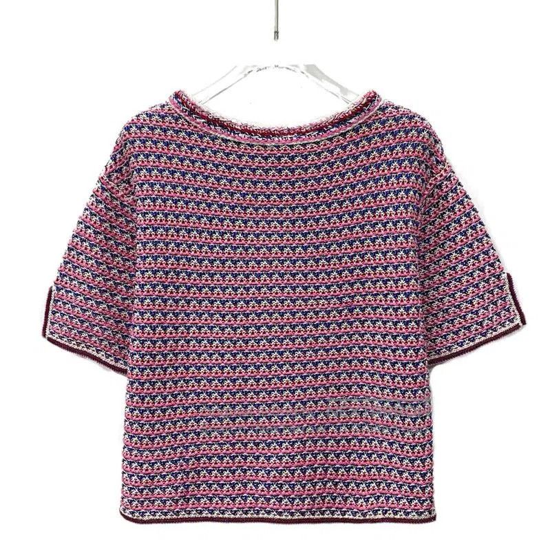 Chanel Chanel Pink Cotton Short-Sleeve Sweater . Size S / US 4 / IT 40 - 2 Thumbnail