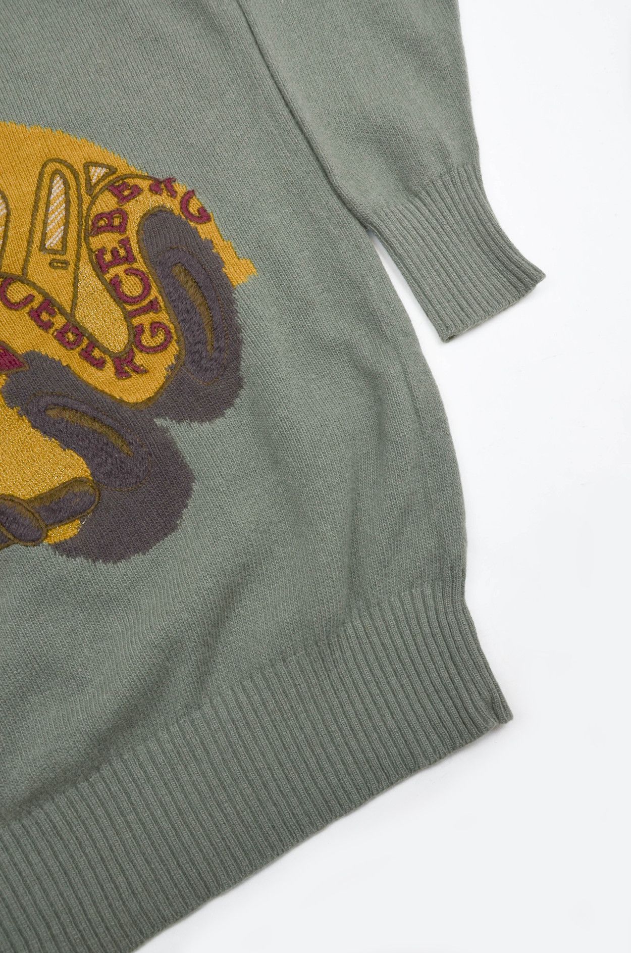 Iceberg Iceberg 1990 Wool Angora Graphic Knit Sweater - Size L Size L / US 10 / IT 46 - 5 Thumbnail