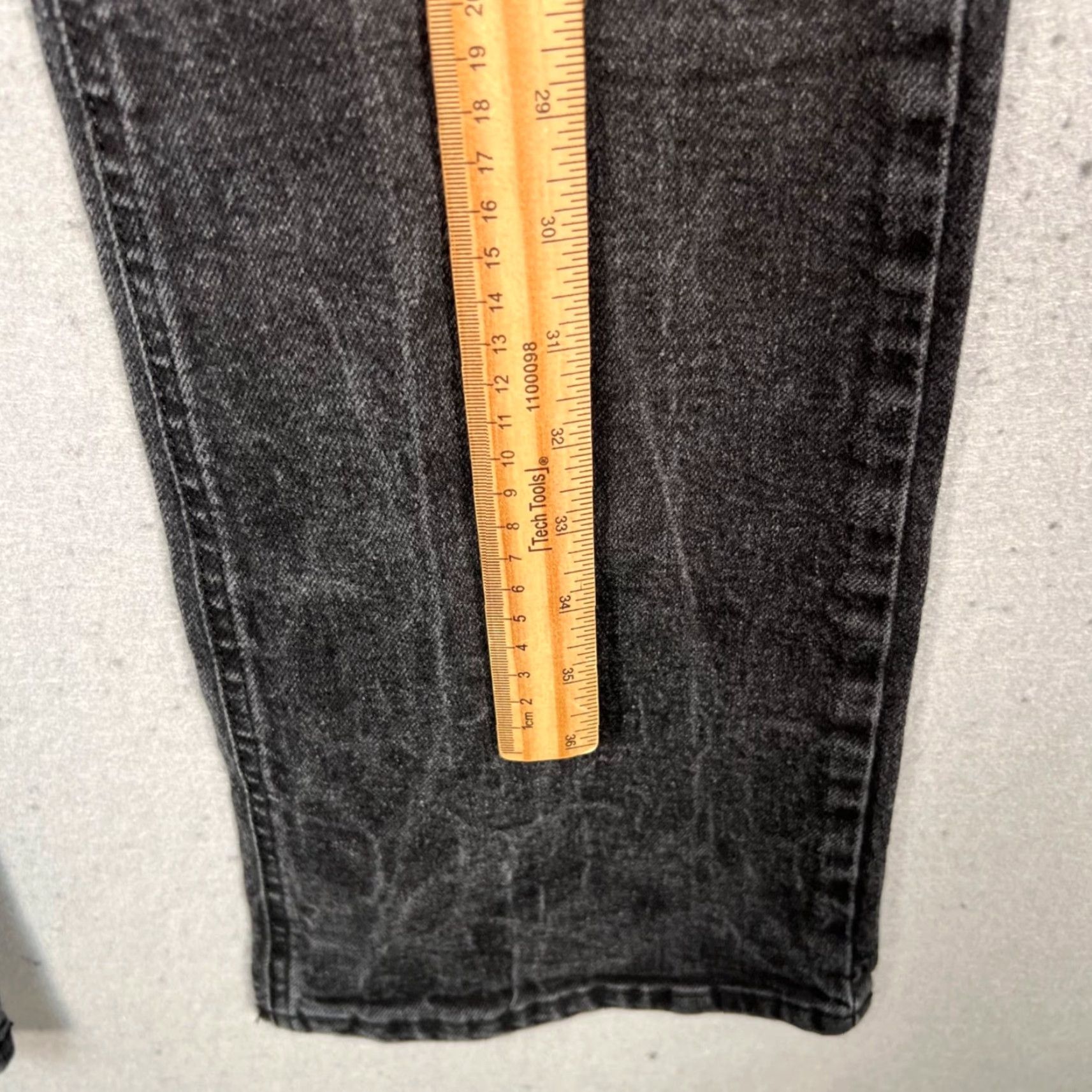 Vintage We The Free Womens Flared High-Waisted Denim Jeans 27 Black Cotton Denim 5-Pocket Rise High Inseam 32 Womens Jeans - No N/A Size 27" / US 4 / IT 40 - 7 Thumbnail