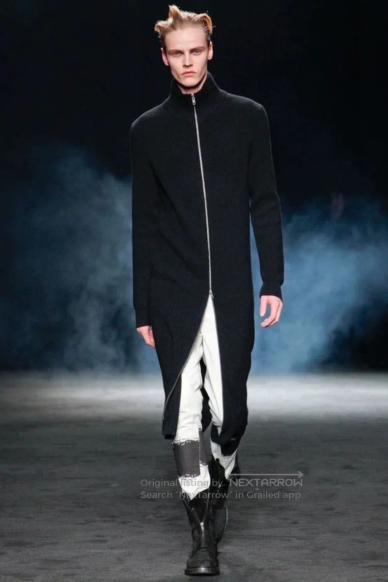 ANN DEMEULEMEESTER 2012AW Long Zip Knit.