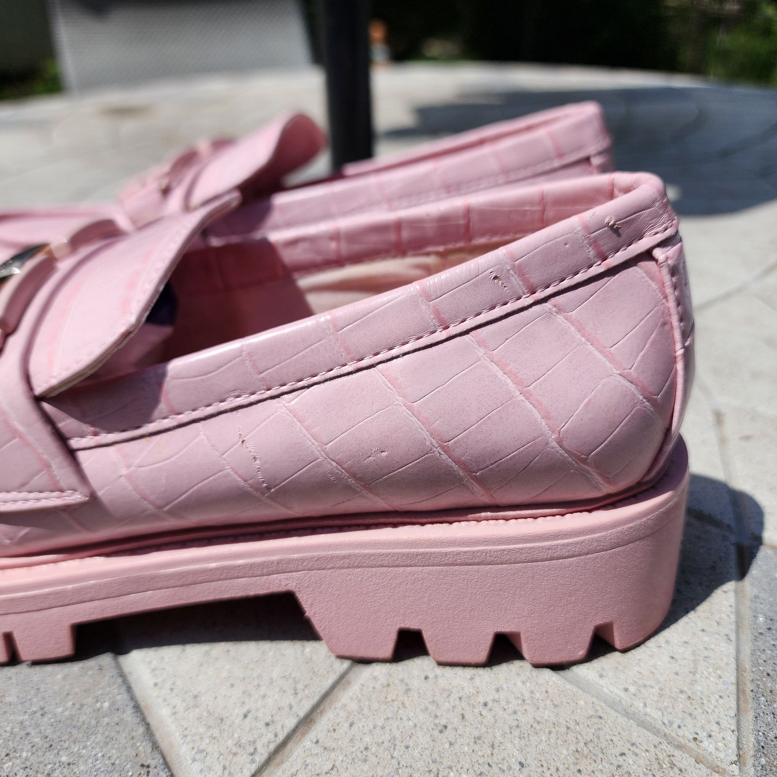 Aldo Aldo Tobey Croc Print Faux Leather Loafers 8 Size US 8 / IT 38 - 8 Thumbnail