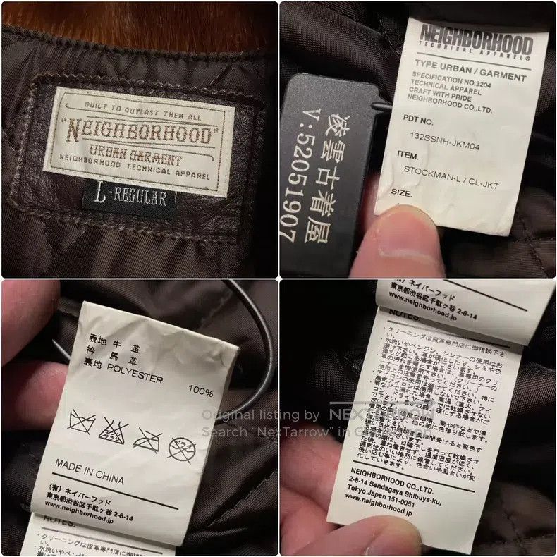 Neighborhood Neighborhood 13AW Vintage Real Leather Biker Jacket with H Size US L / EU 52-54 / 3 - 9 Thumbnail