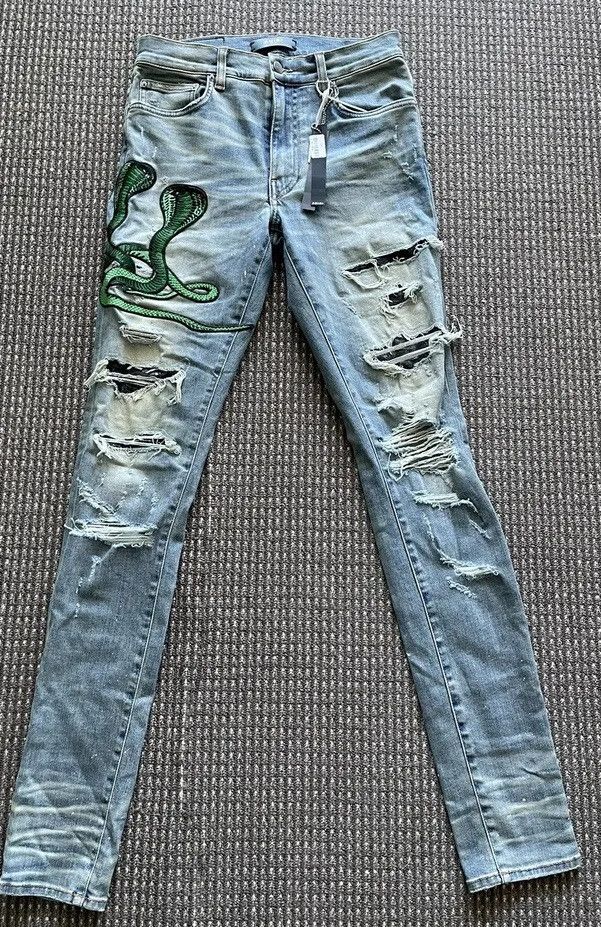 Amiri Amiri Patch Jeans Size US 31 - 1 Thumbnail