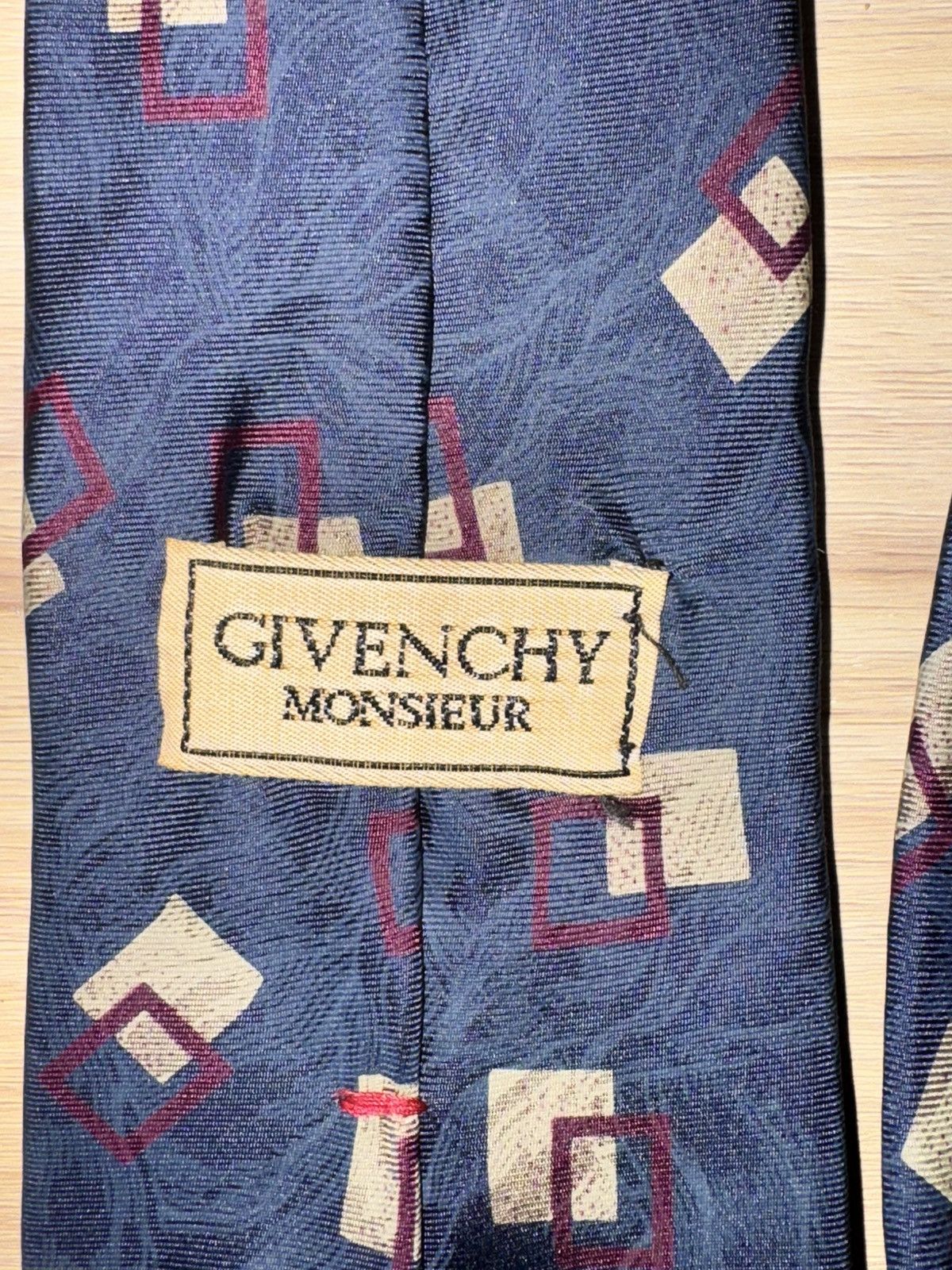 Givenchy Vintage Givenchy Monsieur Silk Tie – Designer Menswear Size ONE SIZE - 2 Thumbnail