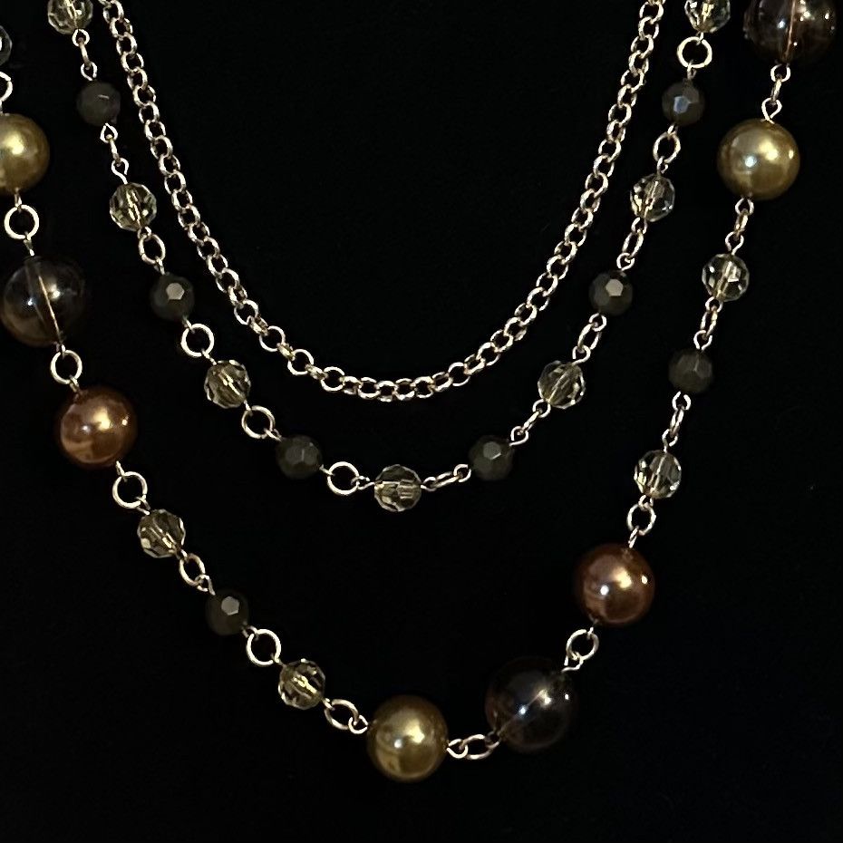 Other Multi strand layered station bead chain necklace Size ONE SIZE - 2 Thumbnail
