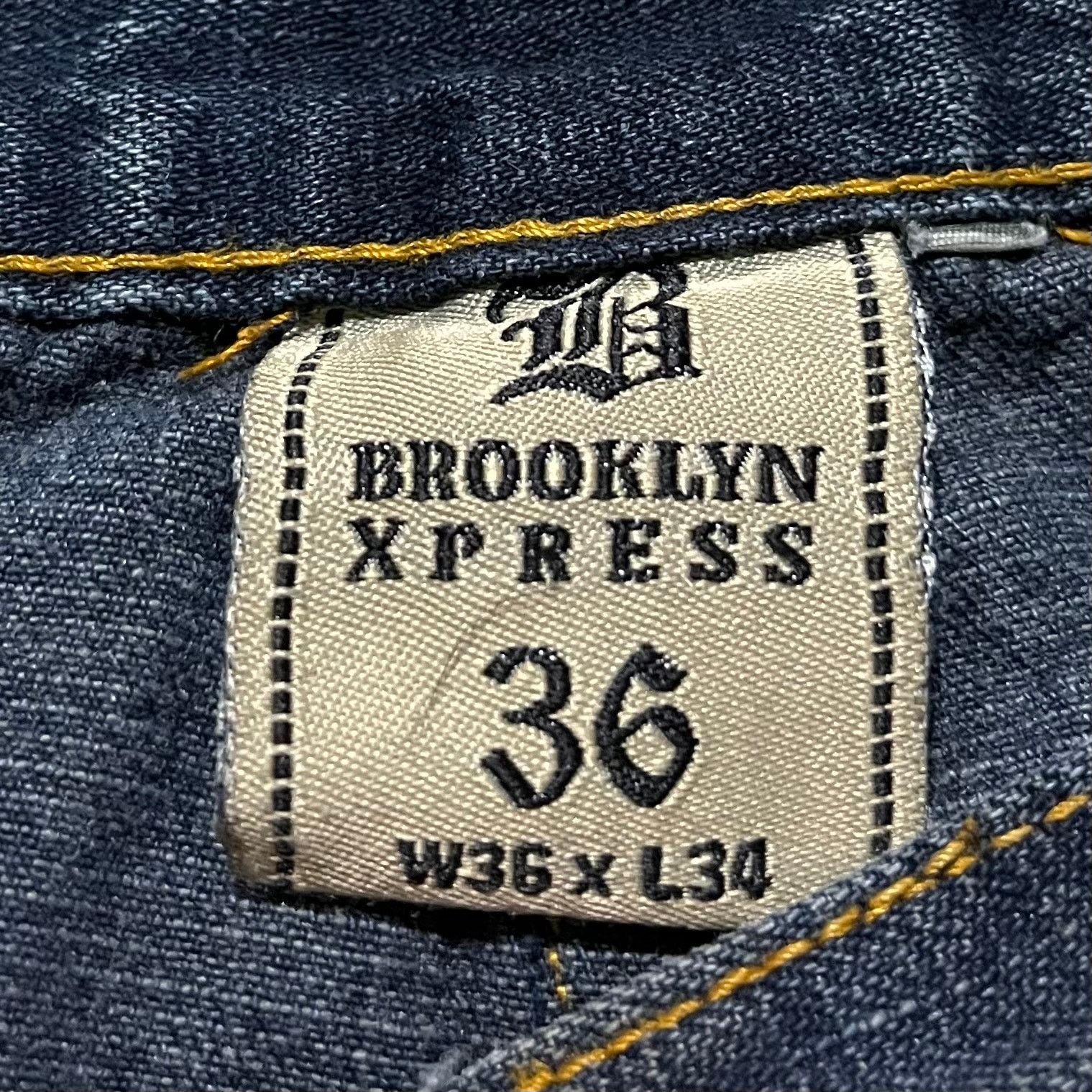 Brooklyn Xpress Brooklyn Xpress Y2K Baggy Skater Embroidered Faded Jeans Size US 38 / EU 54 - 5 Thumbnail