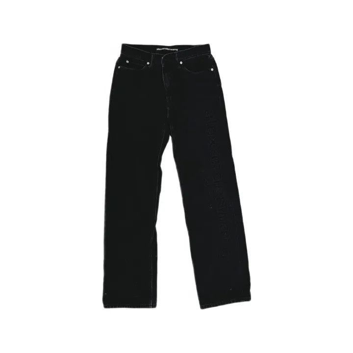 Alexander Wang Alexander Wang High-Waisted Black Denim Pants - Size 26" / US 2 / IT 38 - 1 Thumbnail