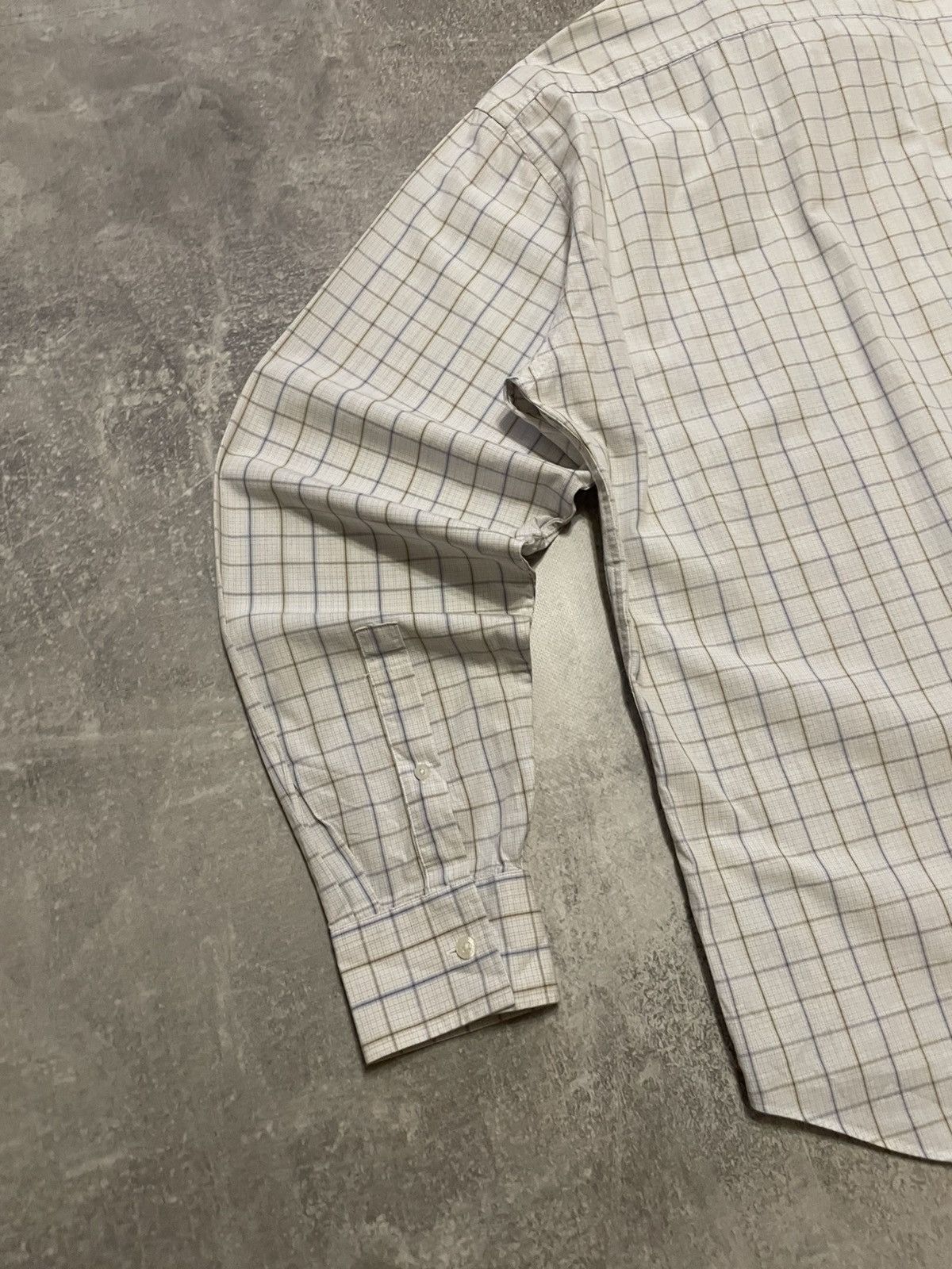 Vintage Vintage YSL Yves Saint Laurent Checked Long Sleeve Shirt Size US XL / EU 56 / 4 - 15 Thumbnail