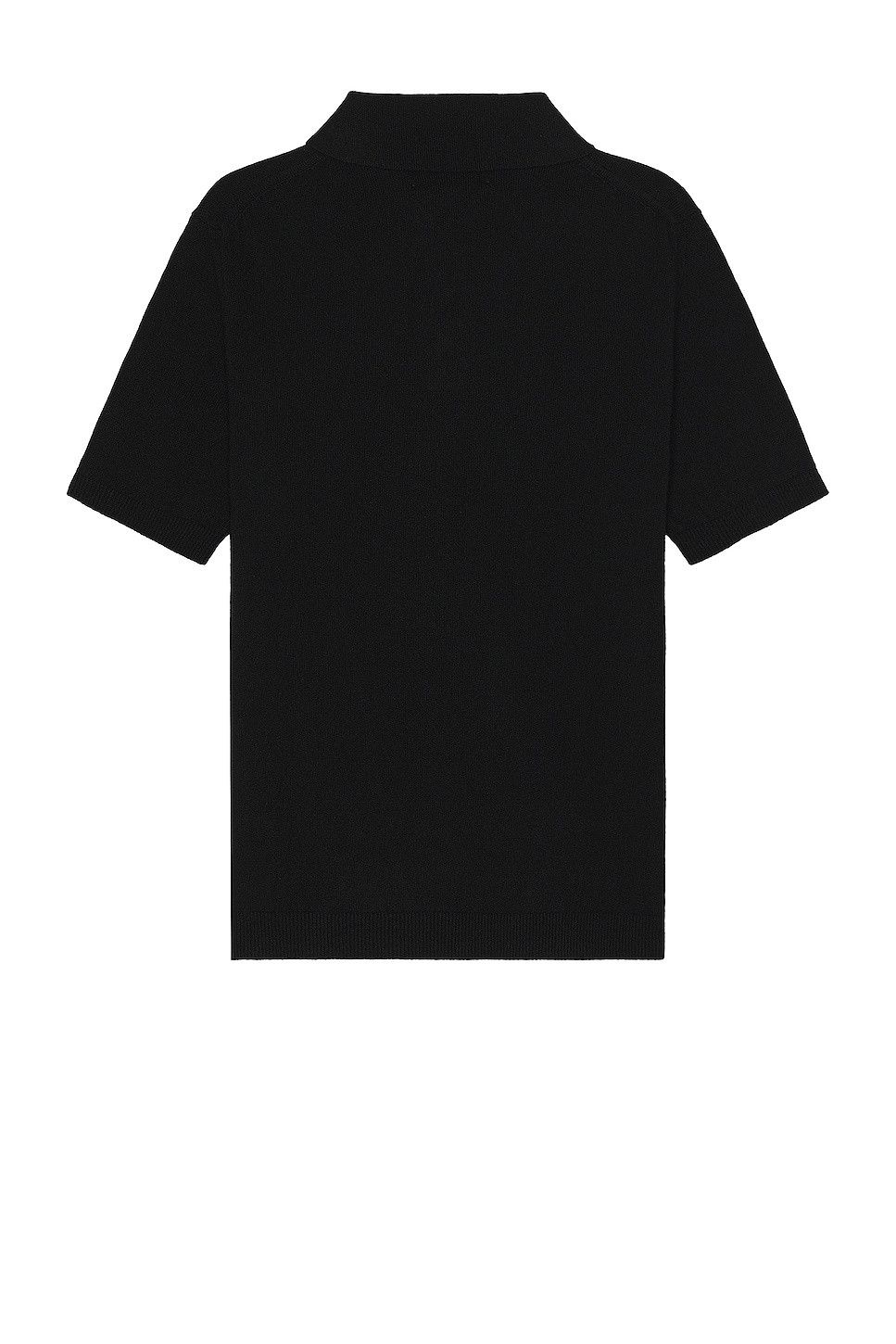 Amiri o1w1db10325 Stack Short Sleeve Polo Shirt in Black Size US M / EU 48-50 / 2 - 2 Thumbnail