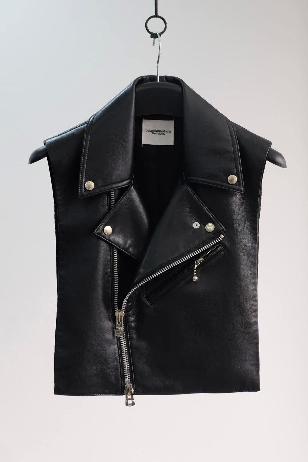 Takahiromiyashita The Soloist. Takahiromiyashita The Soloist Zipped Biker Vest SS23 Size 46R - 1 Thumbnail