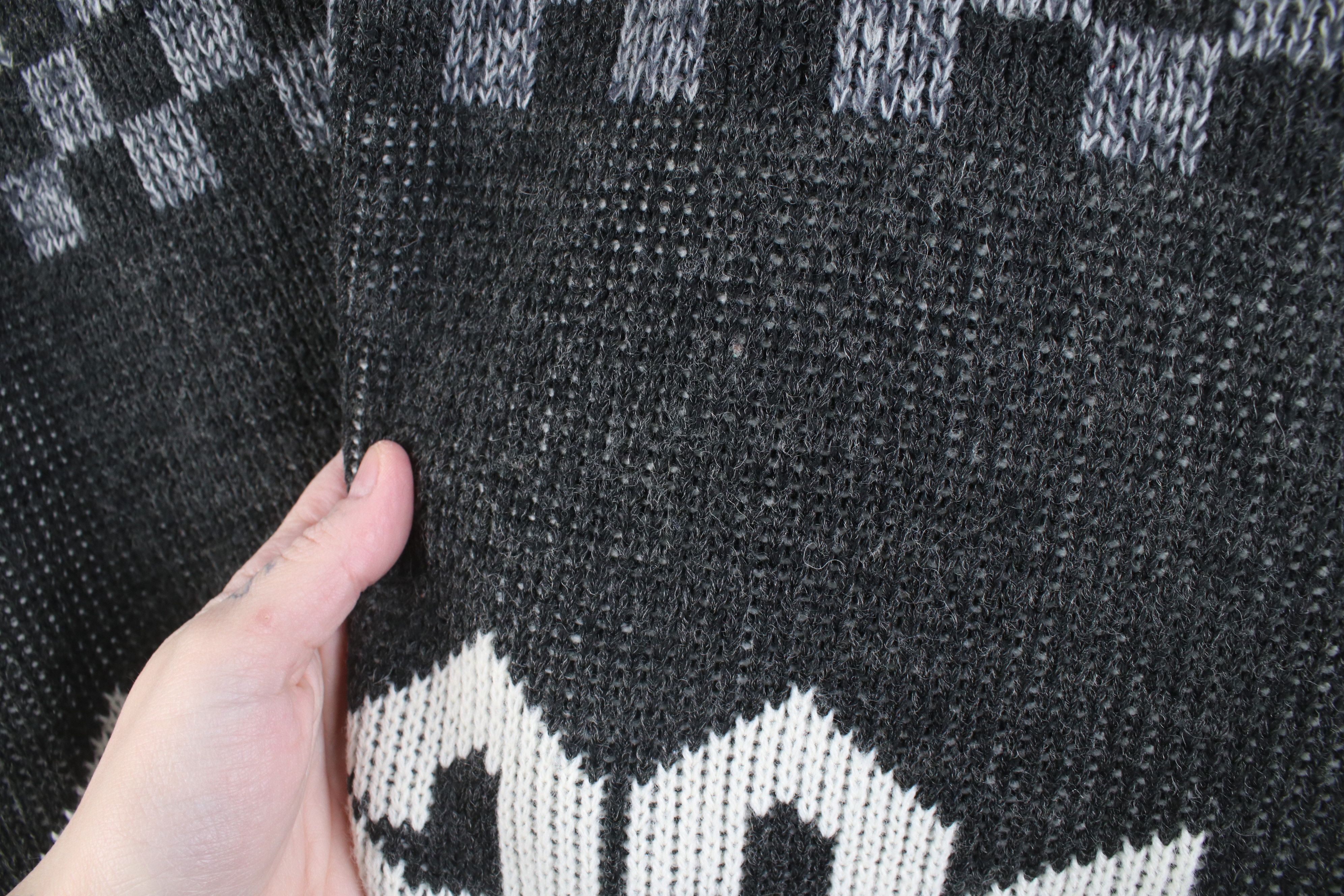 Vintage Vintage 90s Streetwear Ribbed Knit Crewneck Sweater Size US XXL / EU 58 / 5 - 8 Thumbnail