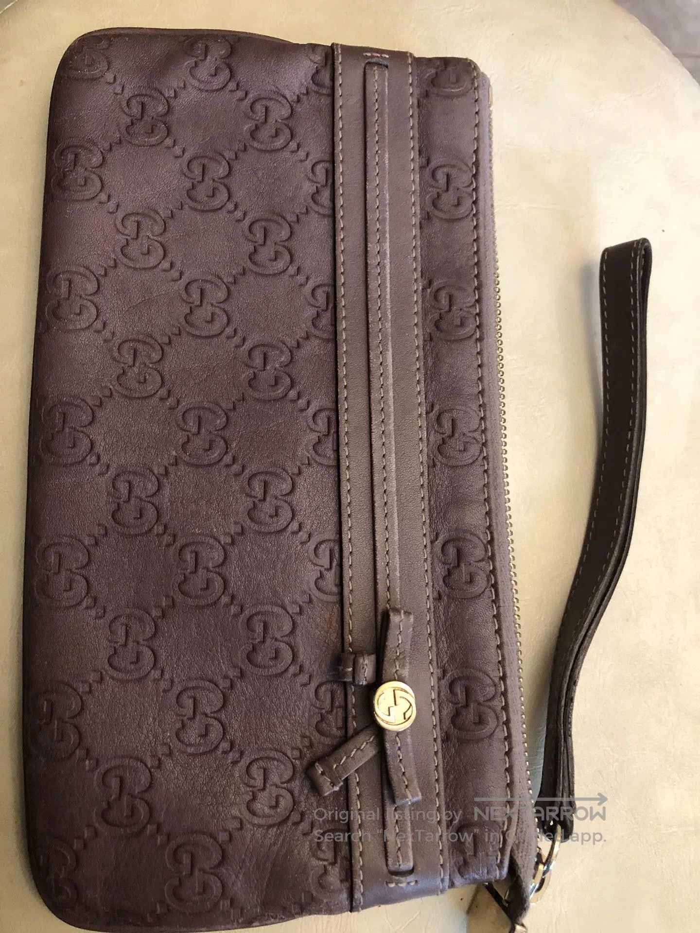 Gucci Gucci Leather Clutch Wristlet Bag. Size ONE SIZE - 3 Thumbnail