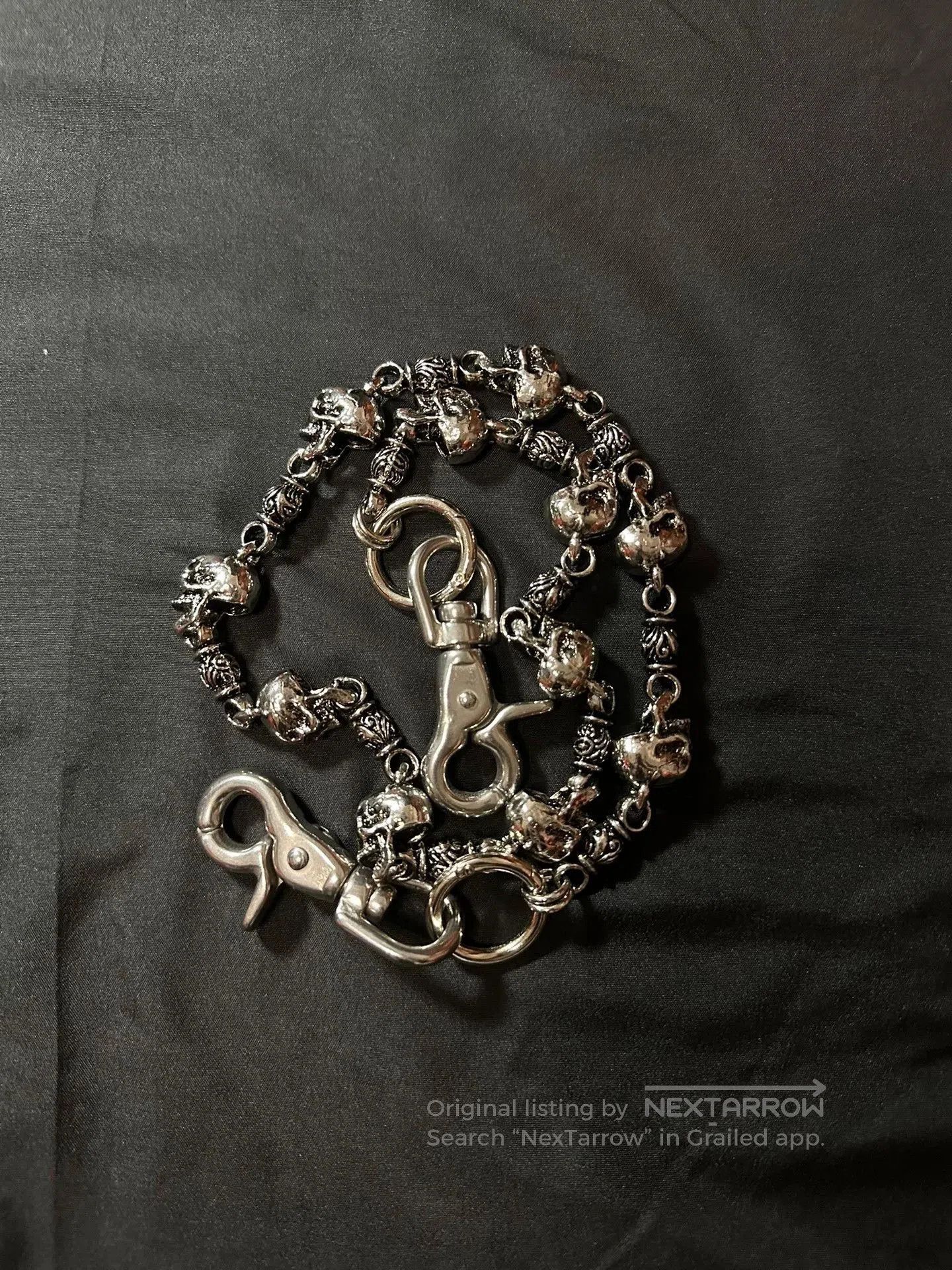 Vintage vintage 90s skeleton wallet chain. Size ONE SIZE - 7 Thumbnail