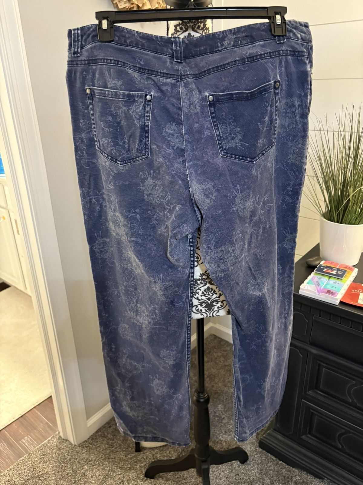 Croft & Barrow Floral print size 16 stretch denim jeans Size 38" / US 16 / IT 52 - 9 Thumbnail