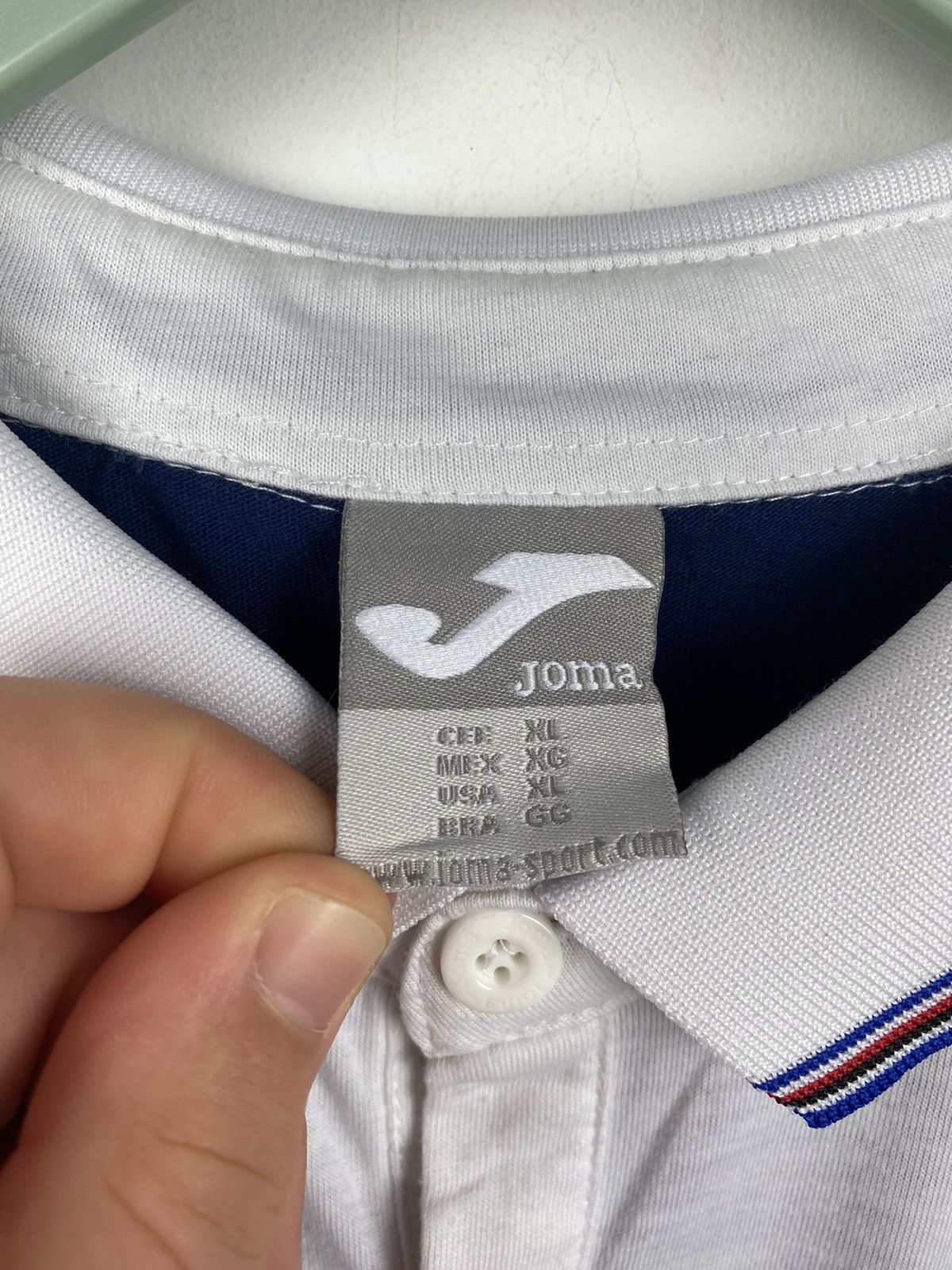 Joma Sampdoria Joma Polo Shirt Football Jersey PSG Roma Milan Size US L / EU 52-54 / 3 - 6 Thumbnail