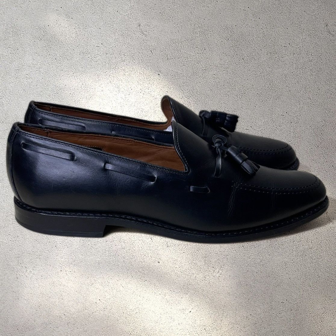 Allen Edmonds Allen Edmonds Grayson Black Leather Tassel Dress Loafer Size US 10.5 / EU 43-44 - 3 Thumbnail