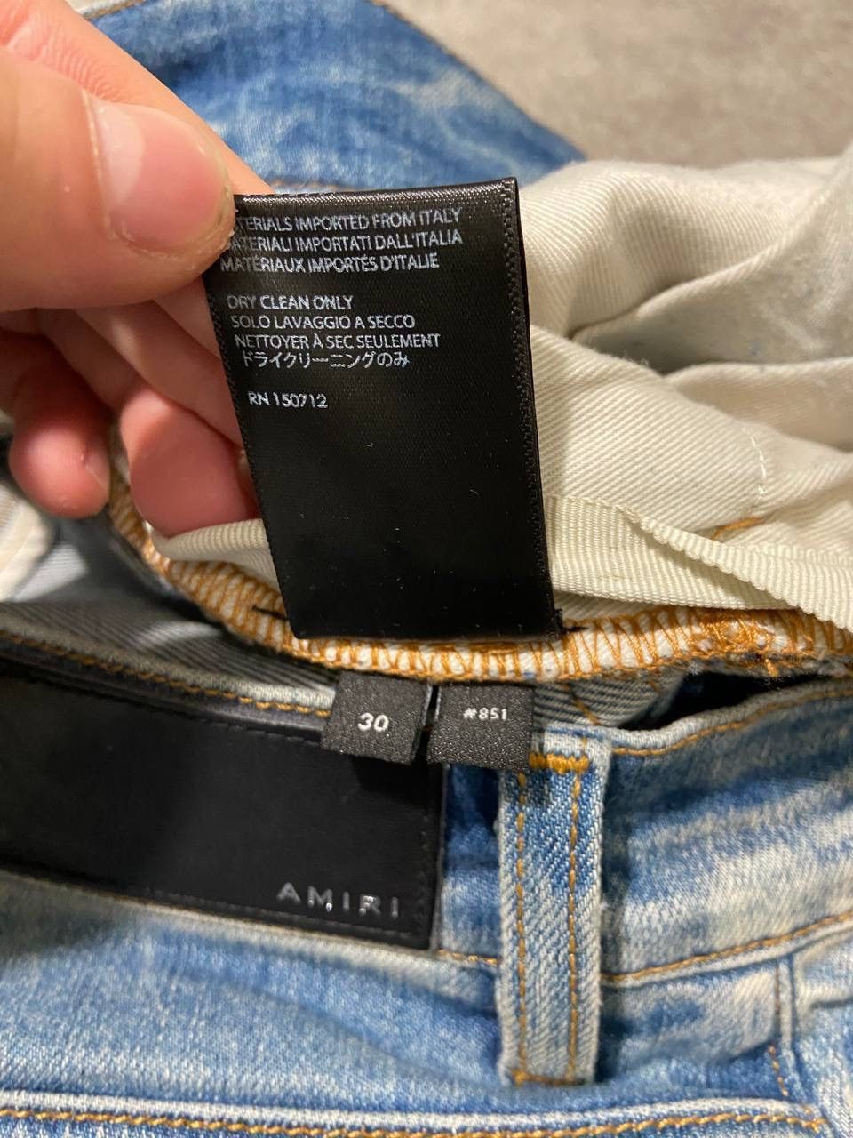 Amiri Amiri Denim Logo Applique Jeans Size US 30 / EU 46 - 11 Thumbnail