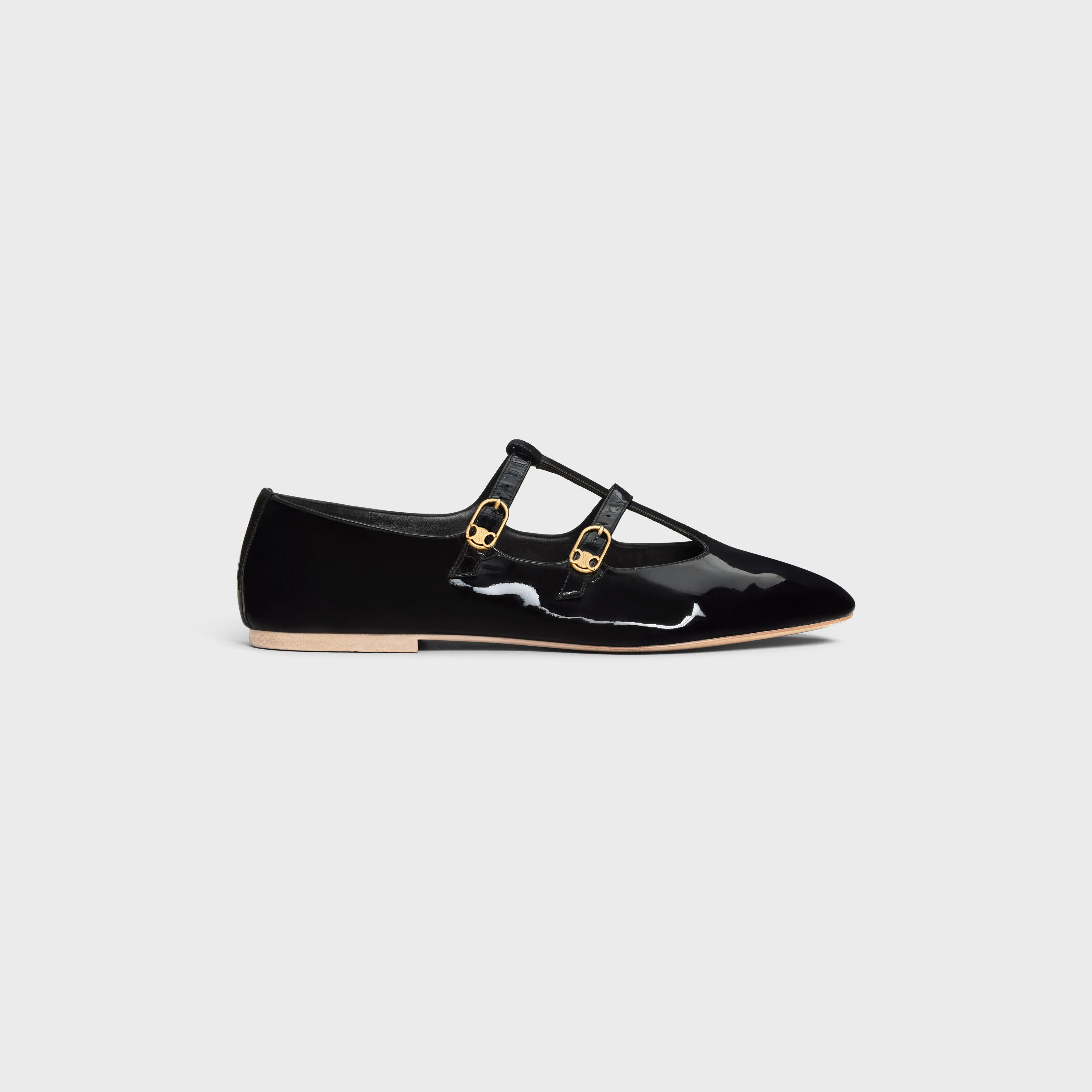 Celine o1bcso1str0126 354684582C Mary Jane Ballerina Flats in Black Size US 11 / IT 41 - 1 Thumbnail