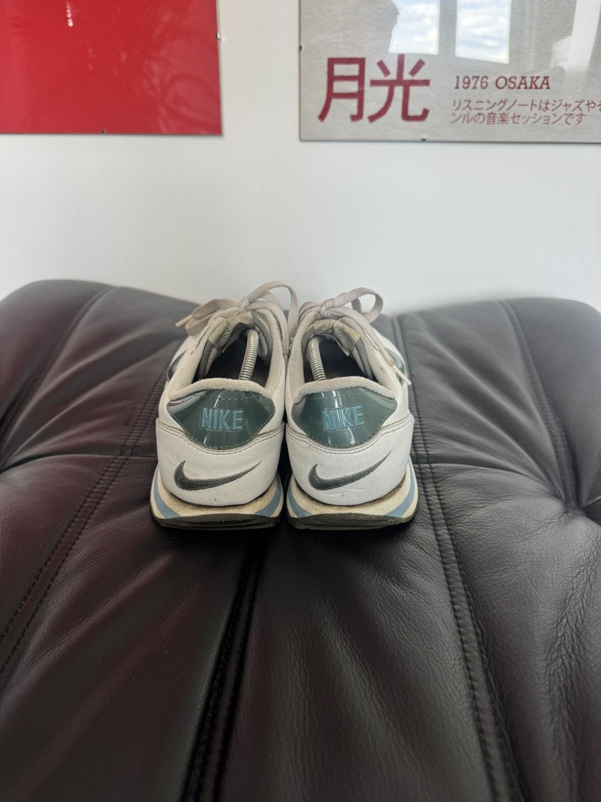Nike Vintage 90s Nike Cortez White Leather Low Sneakers Hype Rare Size US 9 / EU 42 - 2 Thumbnail