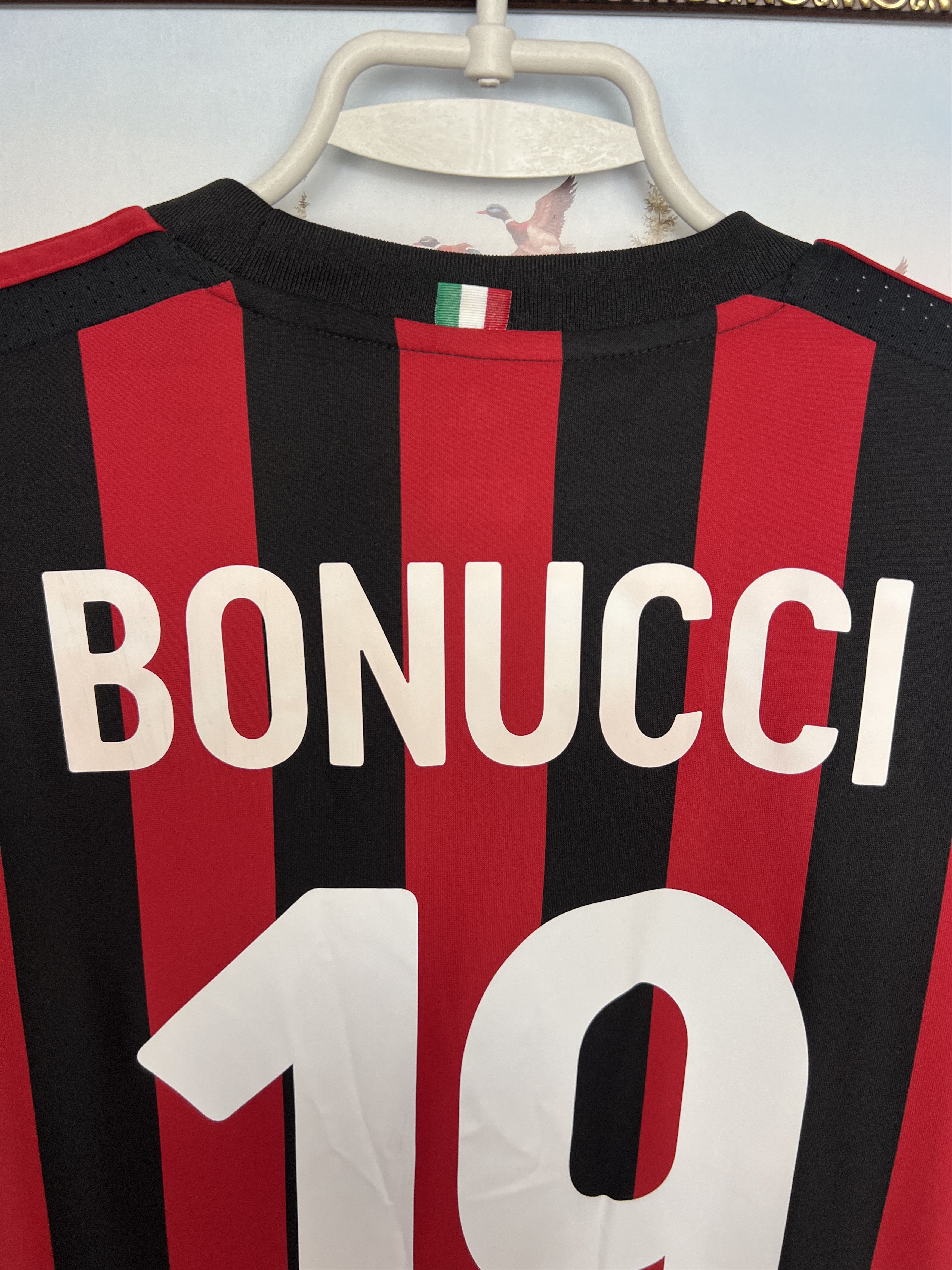 Adidas AC Milan Home football shirt 2017 Soccer #19 Bonucci Adidas Size US L / EU 52-54 / 3 - 16 Thumbnail