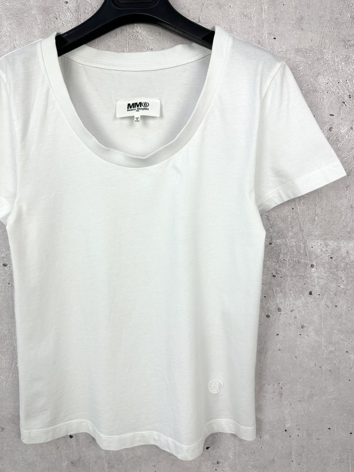 Maison Margiela MM6 Maison Margiela White Short Sleeve T-shirt Size M / US 6-8 / IT 42-44 - 4 Thumbnail