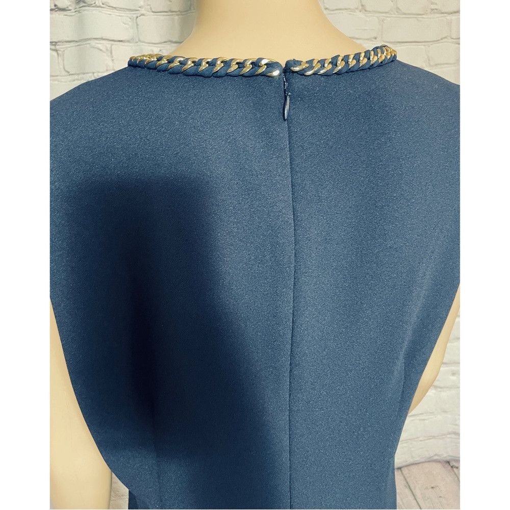 Ralph Lauren NWT New $135 Ralph Lauren Navy Sleeveless Chain Neck Dress Size XL / US 12-14 / IT 48-50 - 4 Thumbnail