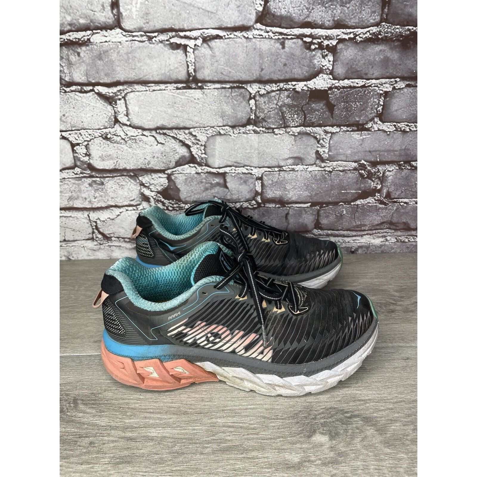 Hoka Hoka One One Arahi 1016259 BPAM Black Running Shoes Women’s Size US 8.5 / IT 38.5 - 20 Thumbnail