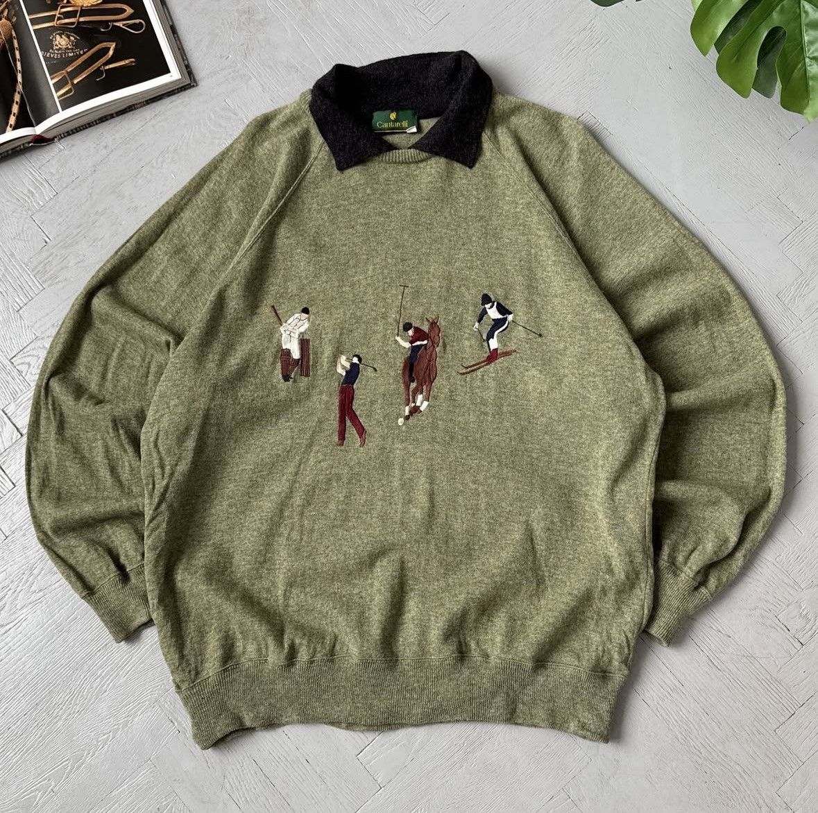 Cantarelli Vintage Cantarelli Embroidered Sweatshirt Made in Italy Size US L / EU 52-54 / 3 - 1 Thumbnail