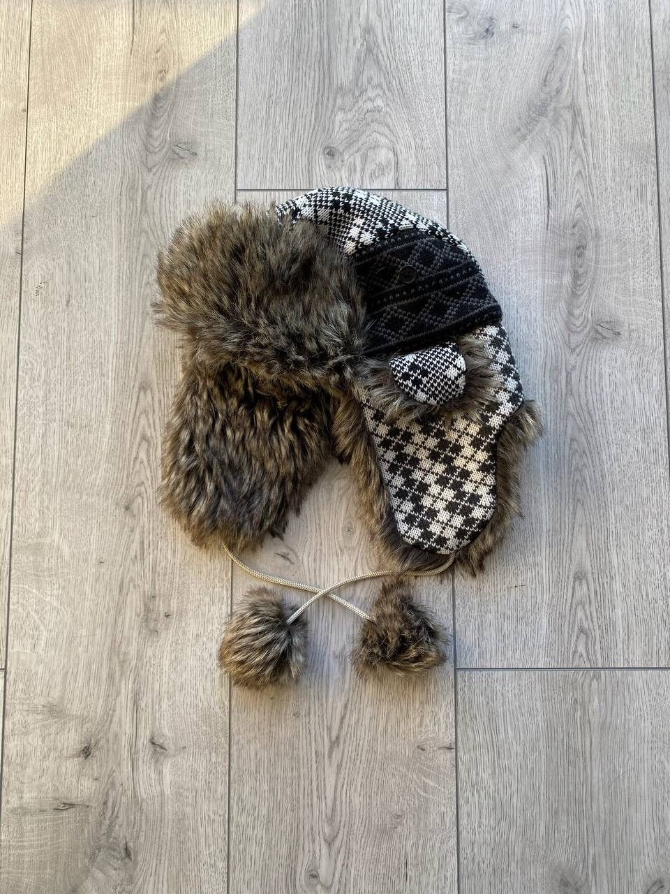 Japanese Brand Vintage Mask Fuzzy Faux Fur Trapper Ushanka Hat OS Size ONE SIZE - 5 Thumbnail