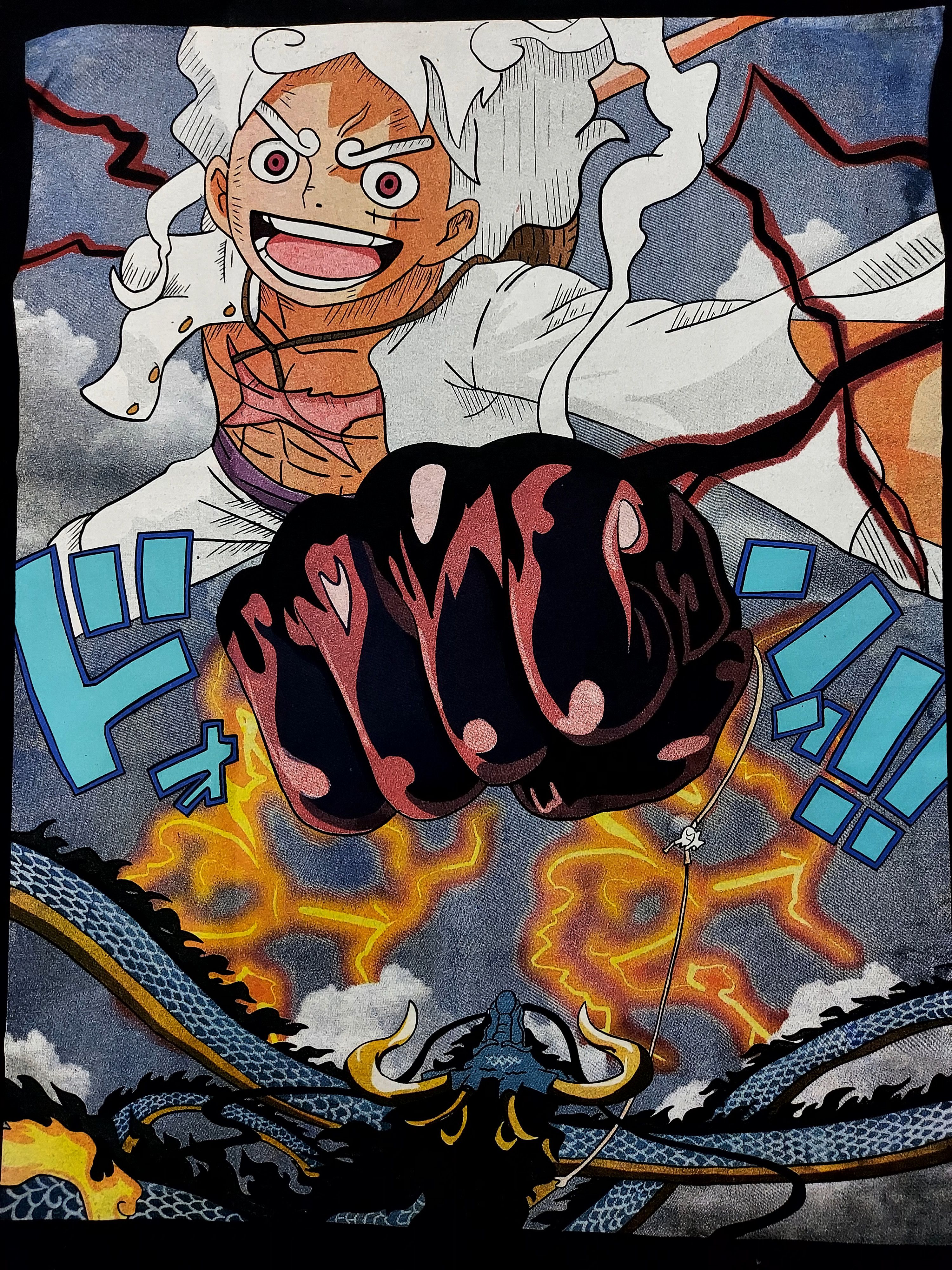 Anime × Japanese Brand 💥One Piece Luffy vs Kaido T Shirt Size US XL / EU 56 / 4 - 2 Thumbnail