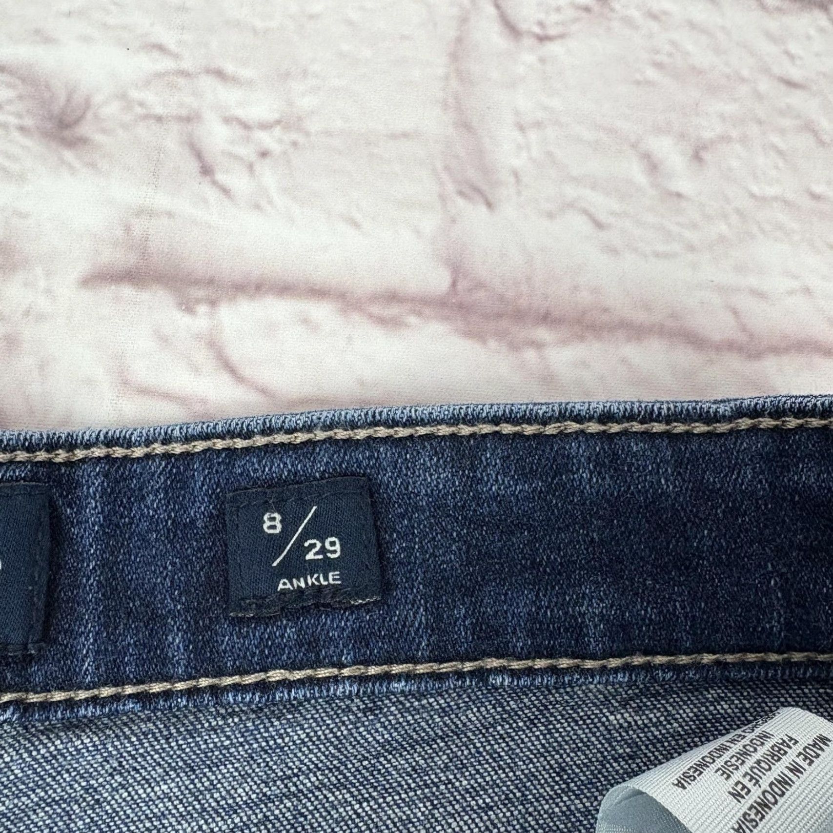Lucky Brand Lucky Brand Jeans Womens 8 29 Ankle Bridgette Skinny Stretch Denim Blue Mid Rise Slim Pockets Zip Fly Size 30" / US 8 / IT 44 - 6 Thumbnail