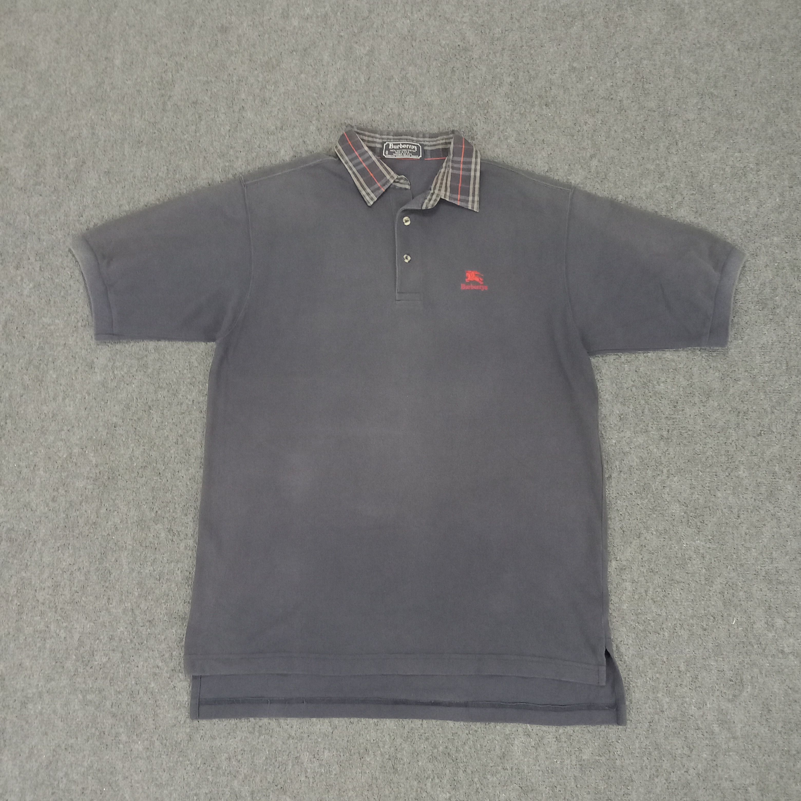 Burberry × Vintage Burberry Nova Check Luxury Brand Polos Size US L / EU 52-54 / 3 - 1 Thumbnail