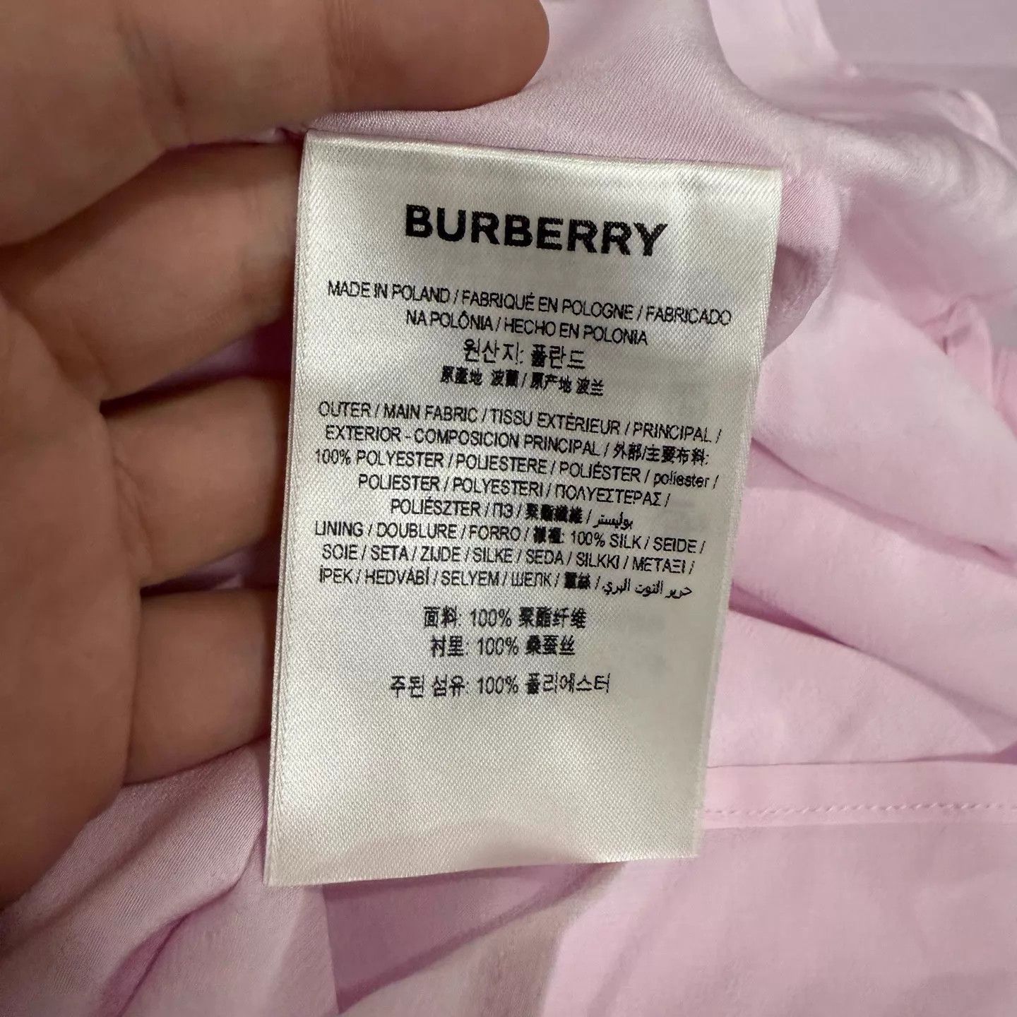 Burberry Burberry Pink Pleated Skirt UK8 NWT Size 27" / US 4 / IT 40 - 4 Thumbnail