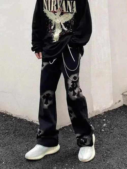 VIBE Retro vibe street hip hop cross bootcut jeans Size US 32 / EU 48 - 1 Thumbnail