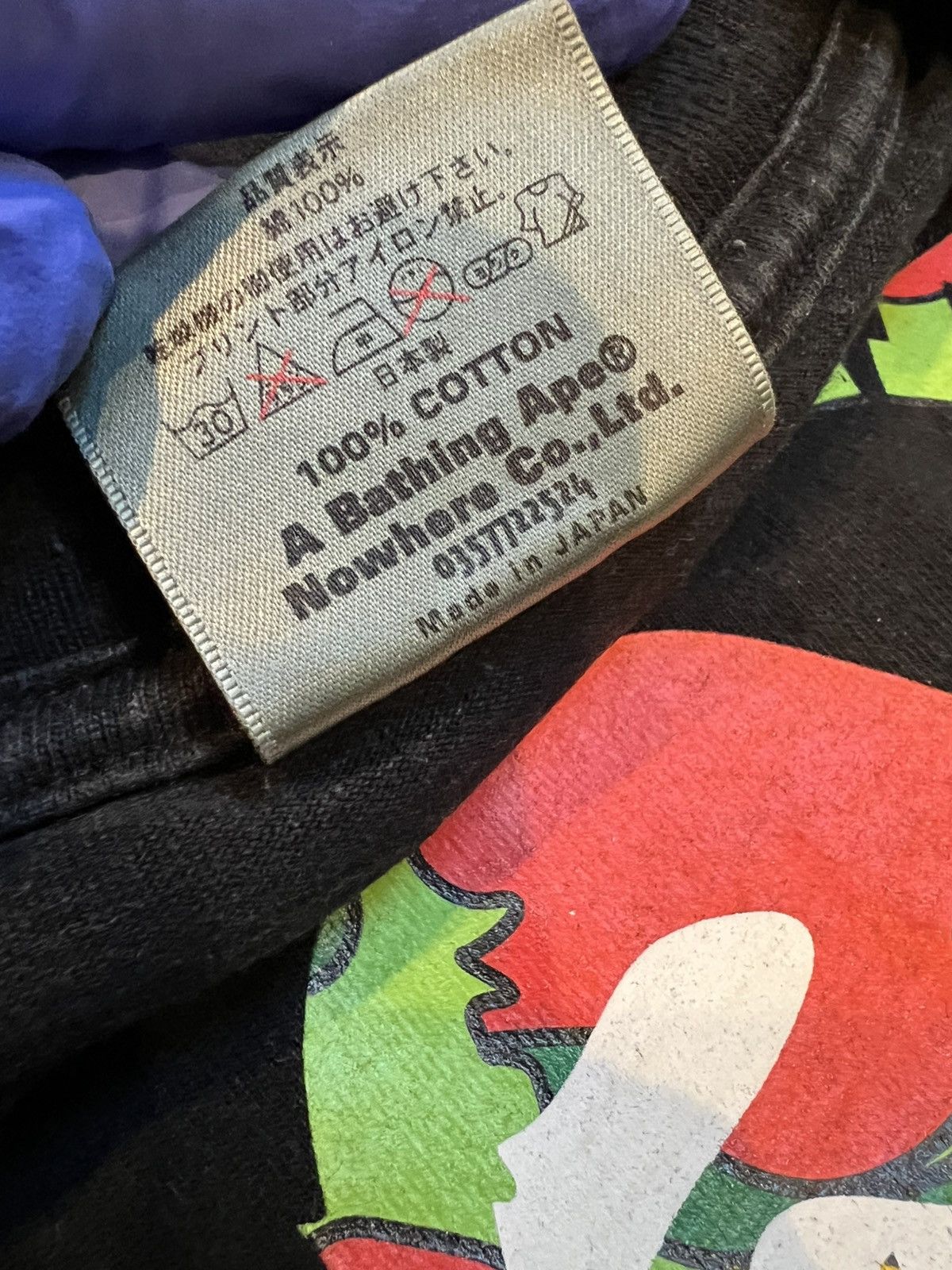 Bape A Bathing Ape Black Psyche Camo College Logo T-Shirt Size US M / EU 48-50 / 2 - 5 Thumbnail