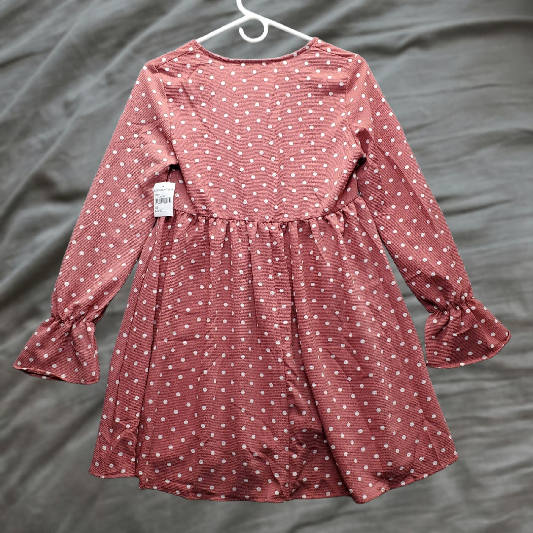 Bell Wander Lux A-Line Dress Womens XS Multicolor Polka Dot Pleated Bell Sleeve Pullover Size XS / US 0-2 / IT 36-38 - 1 Thumbnail