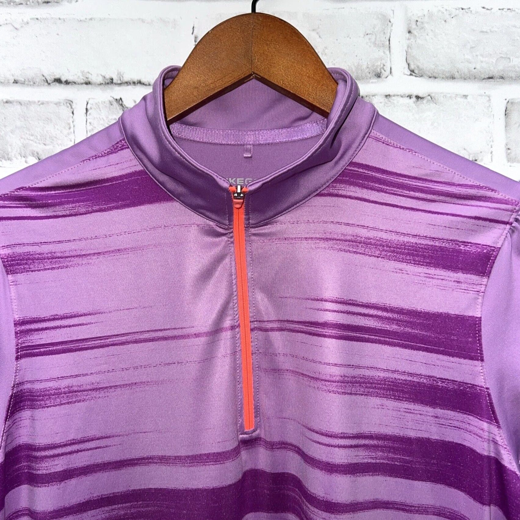 Nike VINTAGE Nike Golf Tour Performance Women’s Half Zip Shirt Pink Size L Activewear Size L / US 10 / IT 46 - 2 Thumbnail