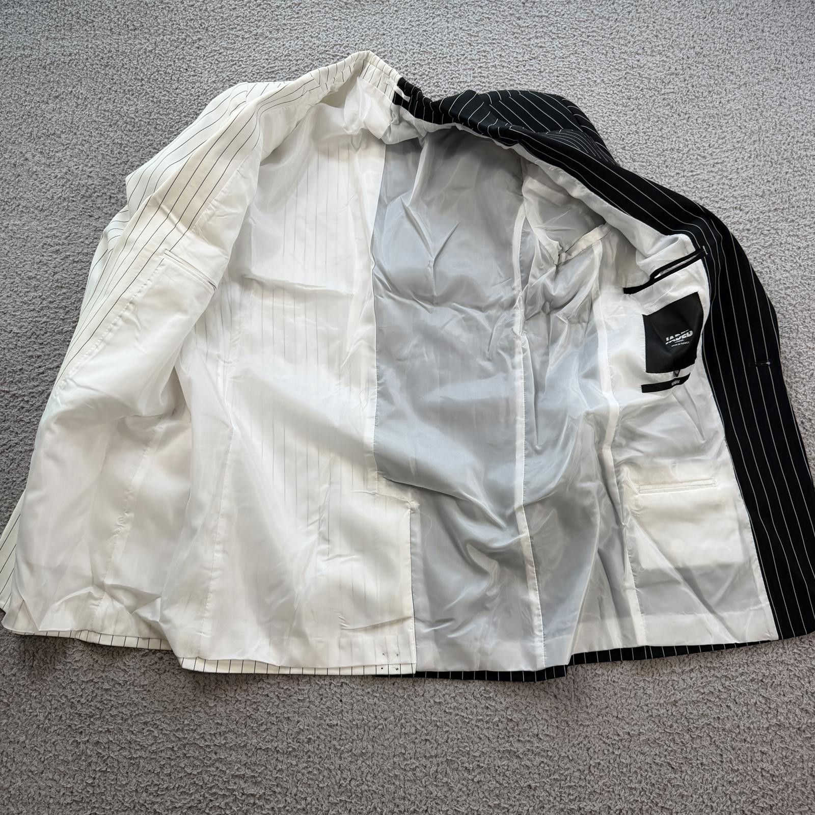 Other I.am.gia Venom Split Tone Pinstripe Blazer Mens 38R Jacket Size 38R - 5 Thumbnail