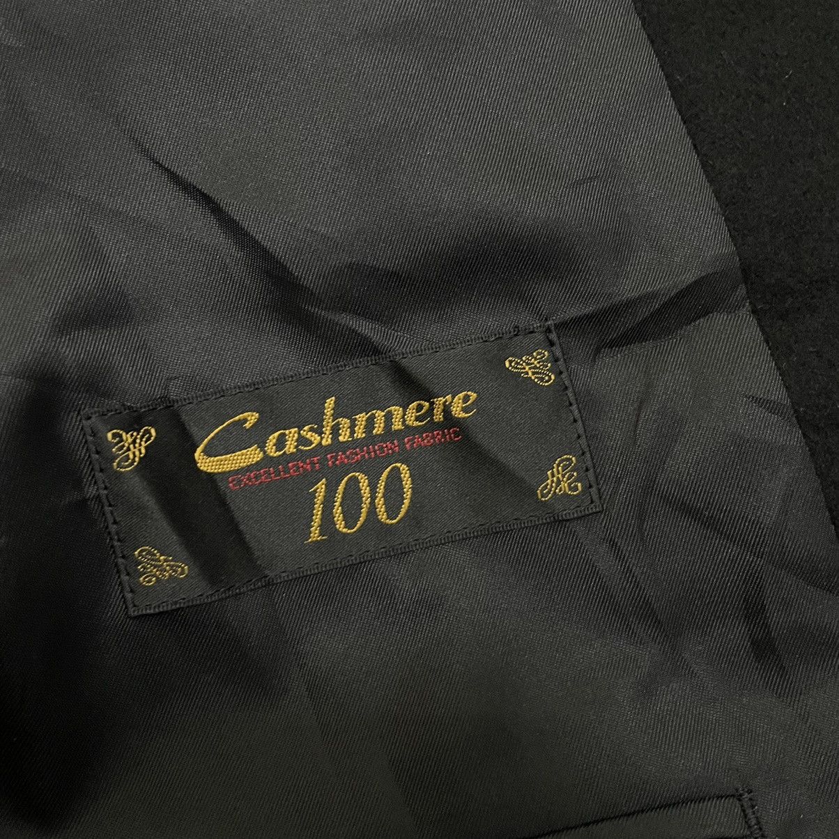 Designer Vintage Cashmere Black Blazer Size 38R - 4 Thumbnail