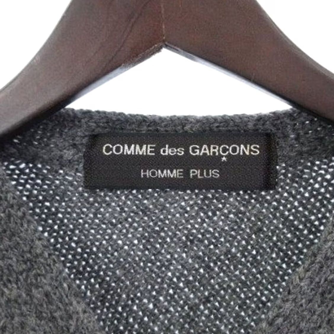 Comme Des Garcons Homme Plus Cardigan Gray Size S Pn-040450 Ad1997