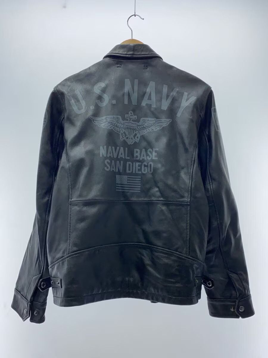 Avirex Avirex Plain Goat Leather Jacket Blouson Black Size US L / EU 52-54 / 3 - 2 Thumbnail
